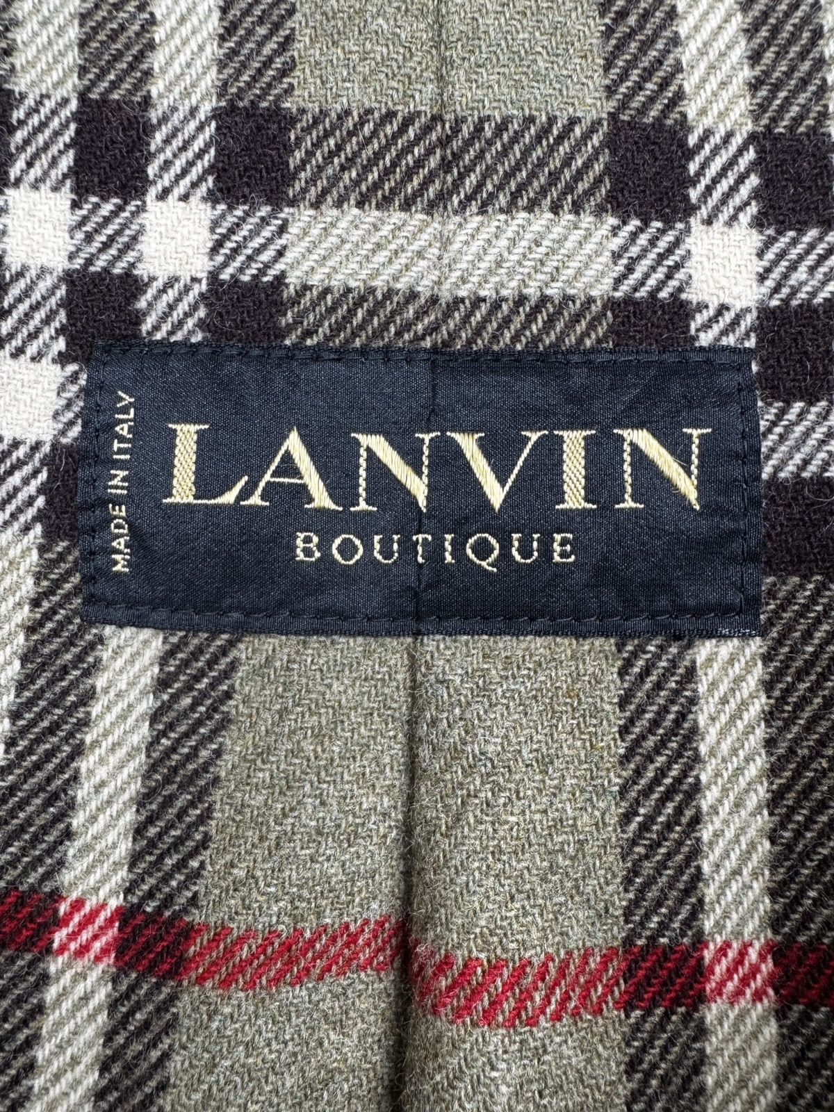 Lanvin Lanvin Boutique vintage double-breasted trench coat check 48 Size US M / EU 48-50 / 2 - 17 Thumbnail
