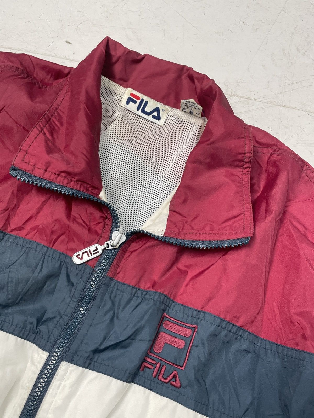Fila × Vintage Vintage Fila navy and red windbreaker Size US XL / EU 56 / 4 - 2 Thumbnail