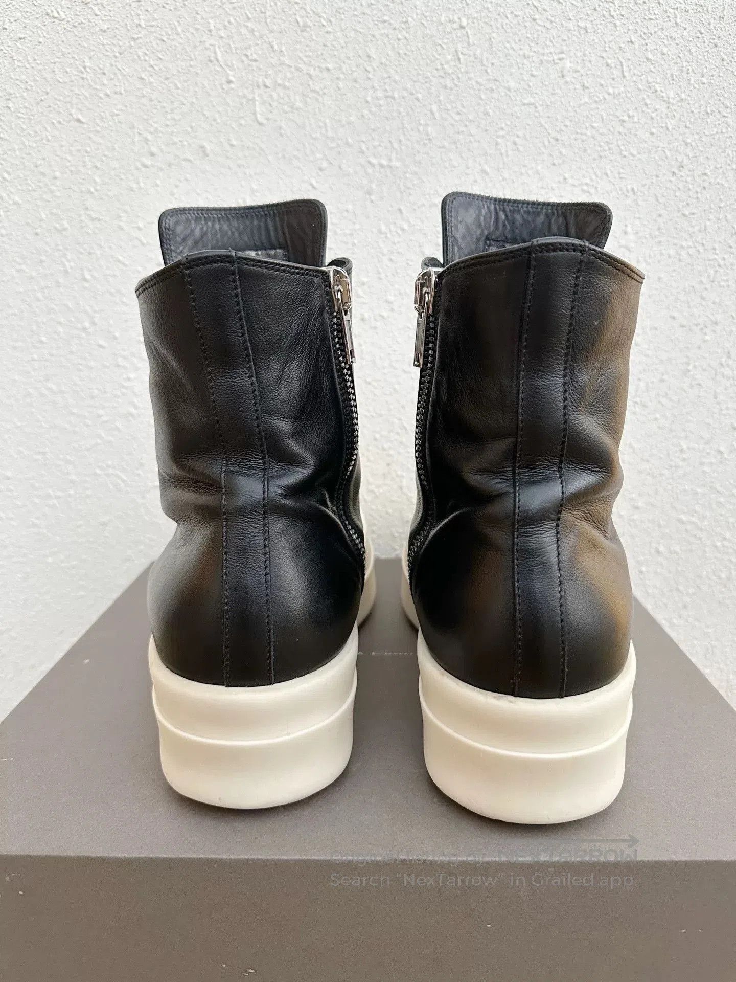 Rick Owens Rick Owens Platform Leather Black White. Size US 11 / EU 44 - 6 Thumbnail