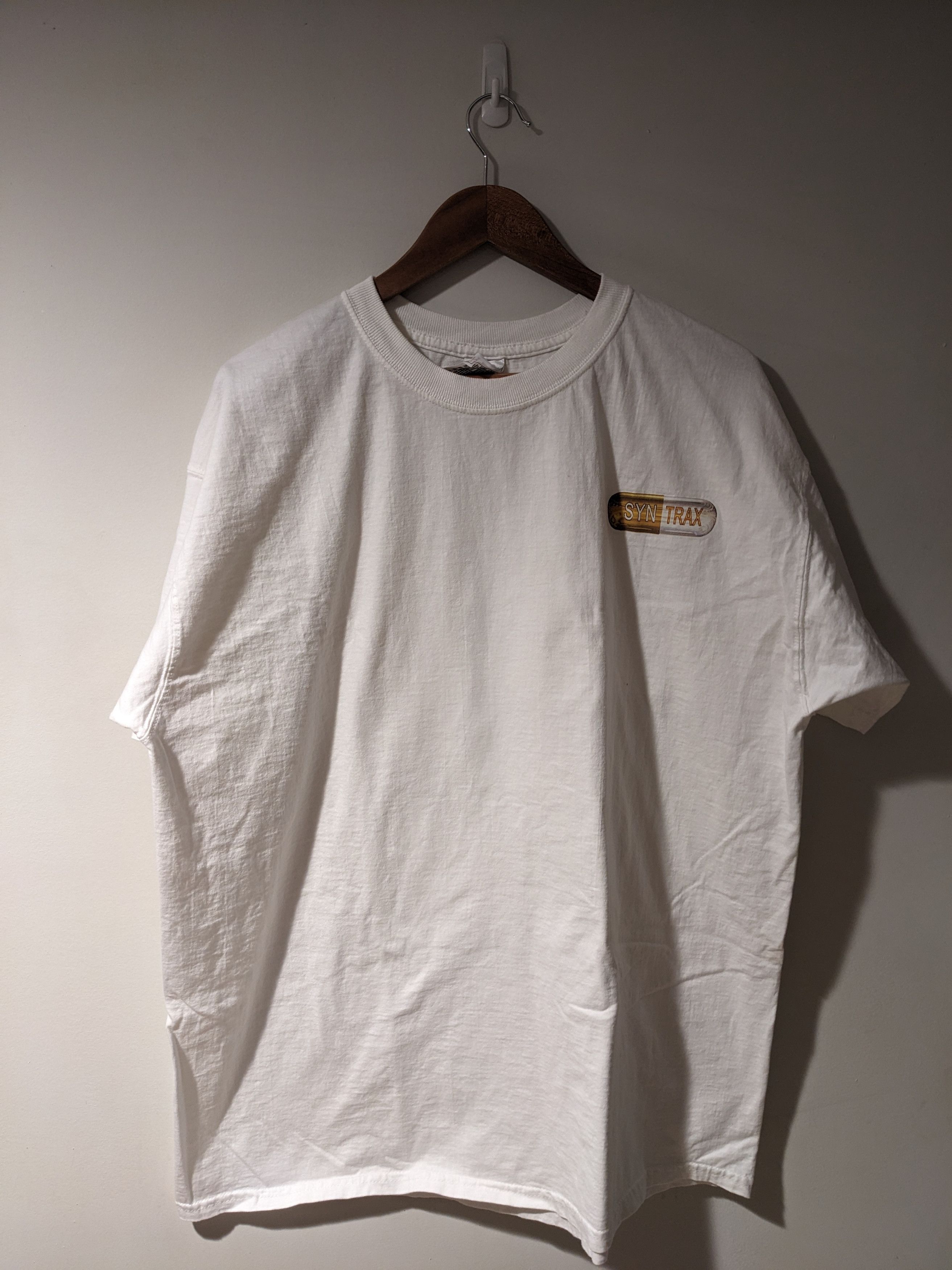 Fruit Of The Loom × Vintage Vintage Y2K Syntrax Nutrition Protein Pill XX-Large T-Shirt Size US XXL / EU 58 / 5 - 4 Thumbnail