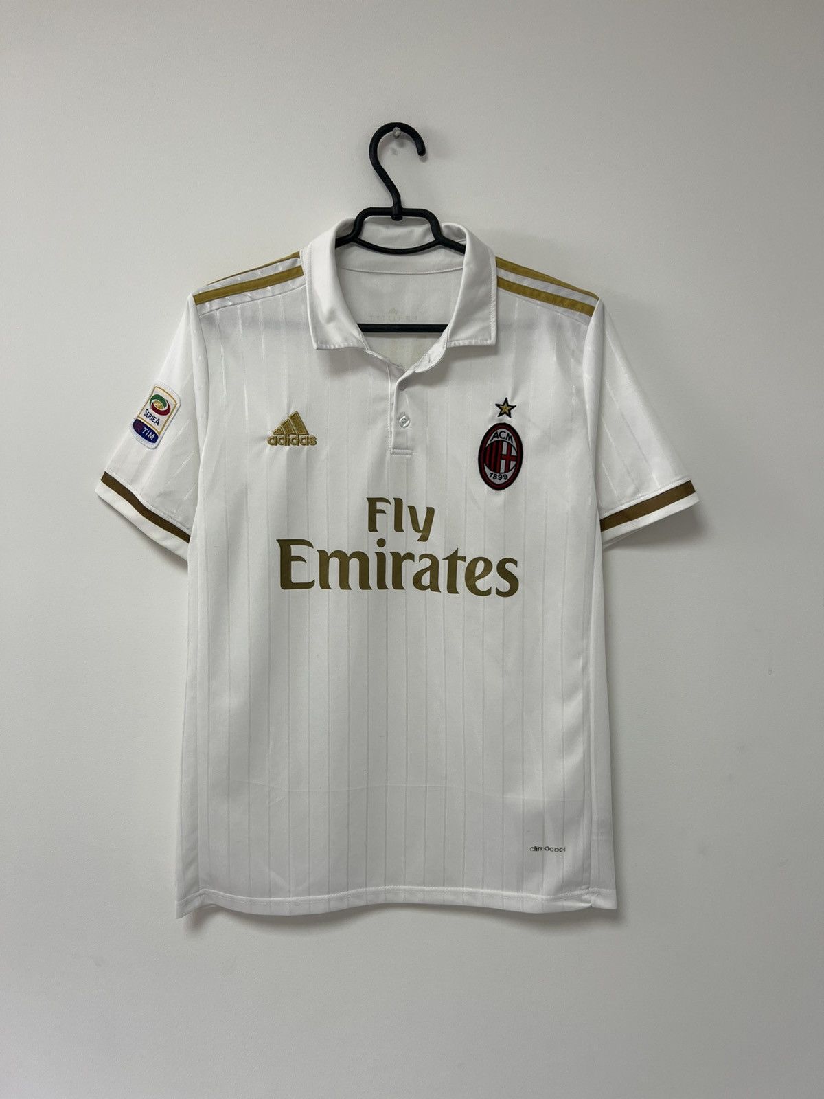 Adidas × Vintage Vintage Ac Milan 2016/17 Away Jersey Adidas Football Shirt S Size US S / EU 44-46 / 1 - 1 Thumbnail