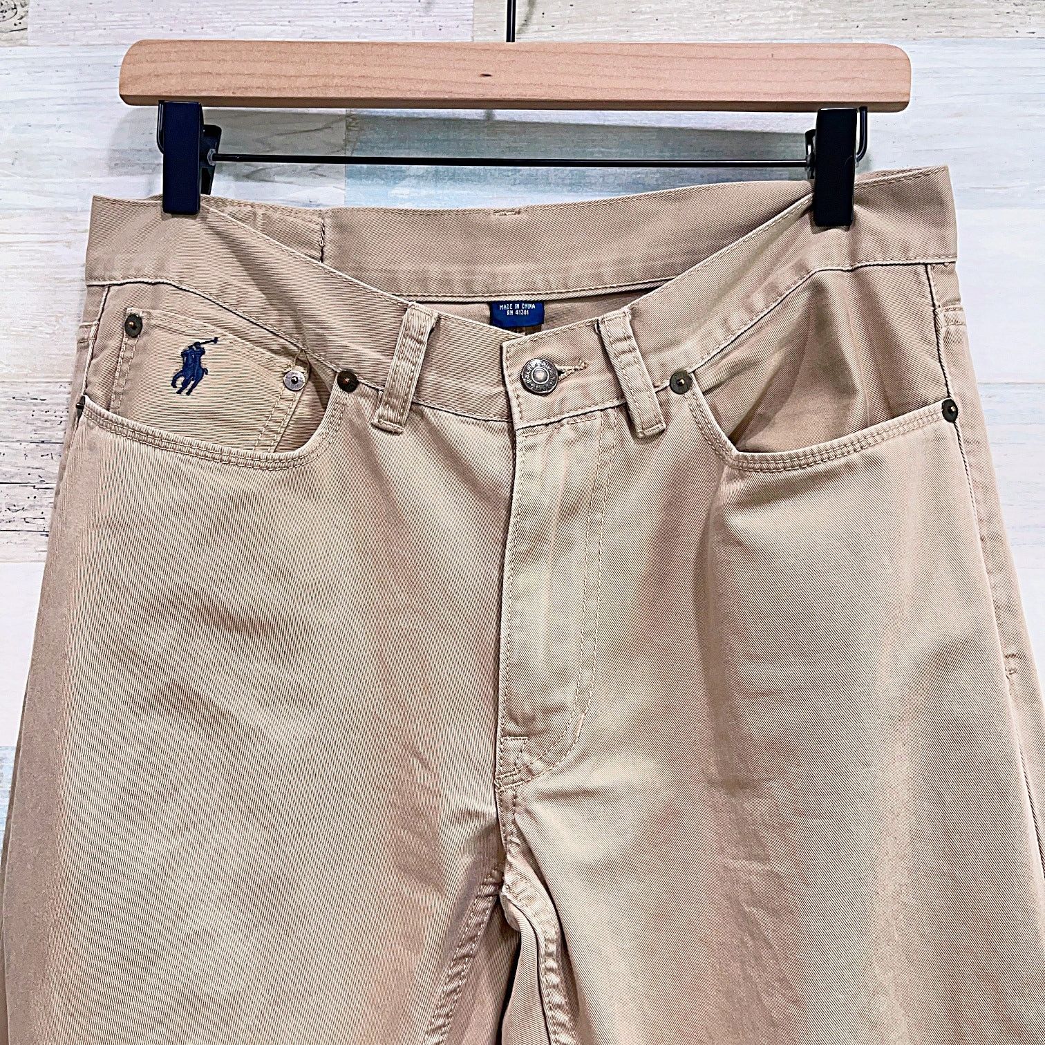 Polo Ralph Lauren POLO Ralph Lauren 650 Straight Leg Jean Tan Flat Twill 30x28 Size US 30 / EU 46 - 2 Thumbnail
