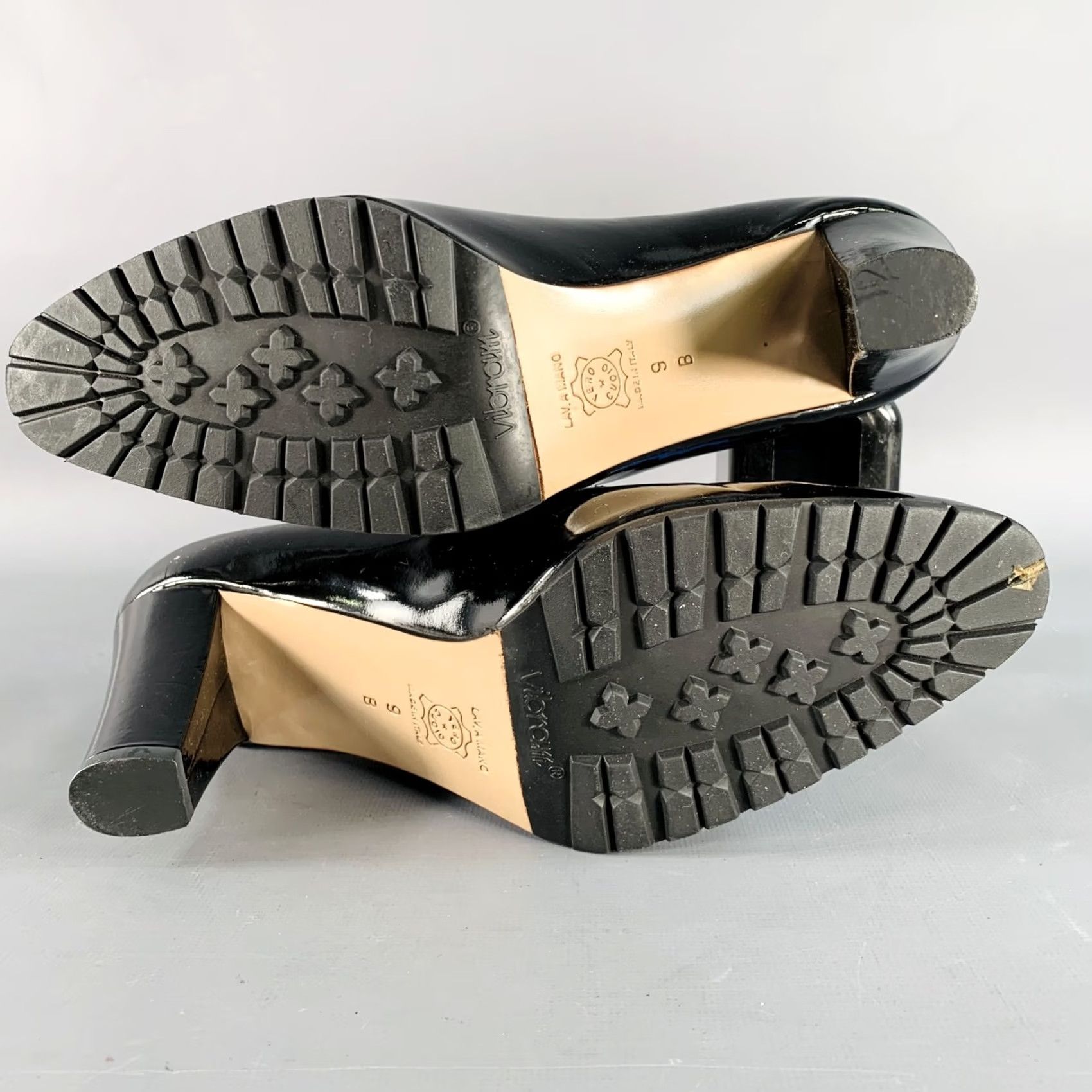 Bottega Veneta BOTTEGA VENETA Black Gold Patent Leather Buckle Pumps Size 9 Women Size US 9 / IT 39 - 7 Thumbnail