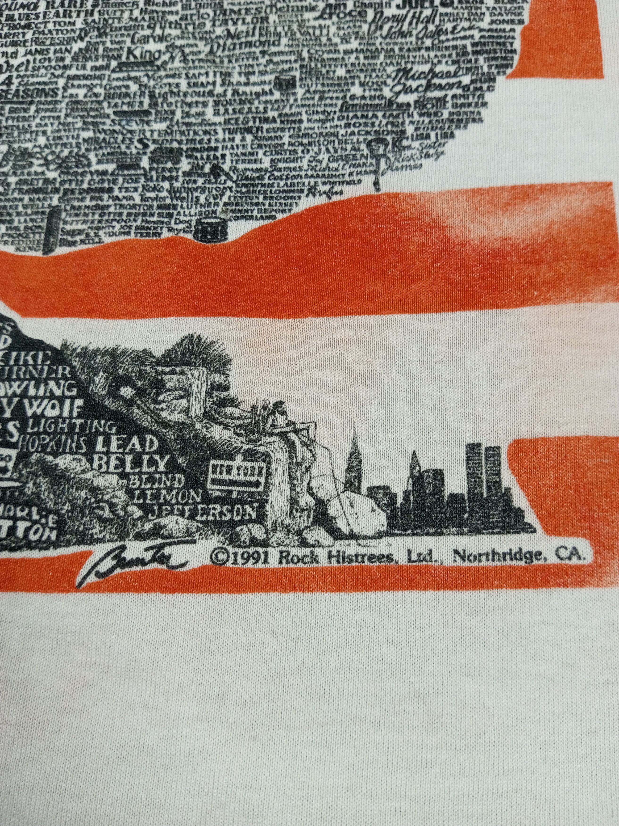 Band Tees × Vintage Vintage 90s Family Tree Of American Rock Tees Size US L / EU 52-54 / 3 - 9 Thumbnail