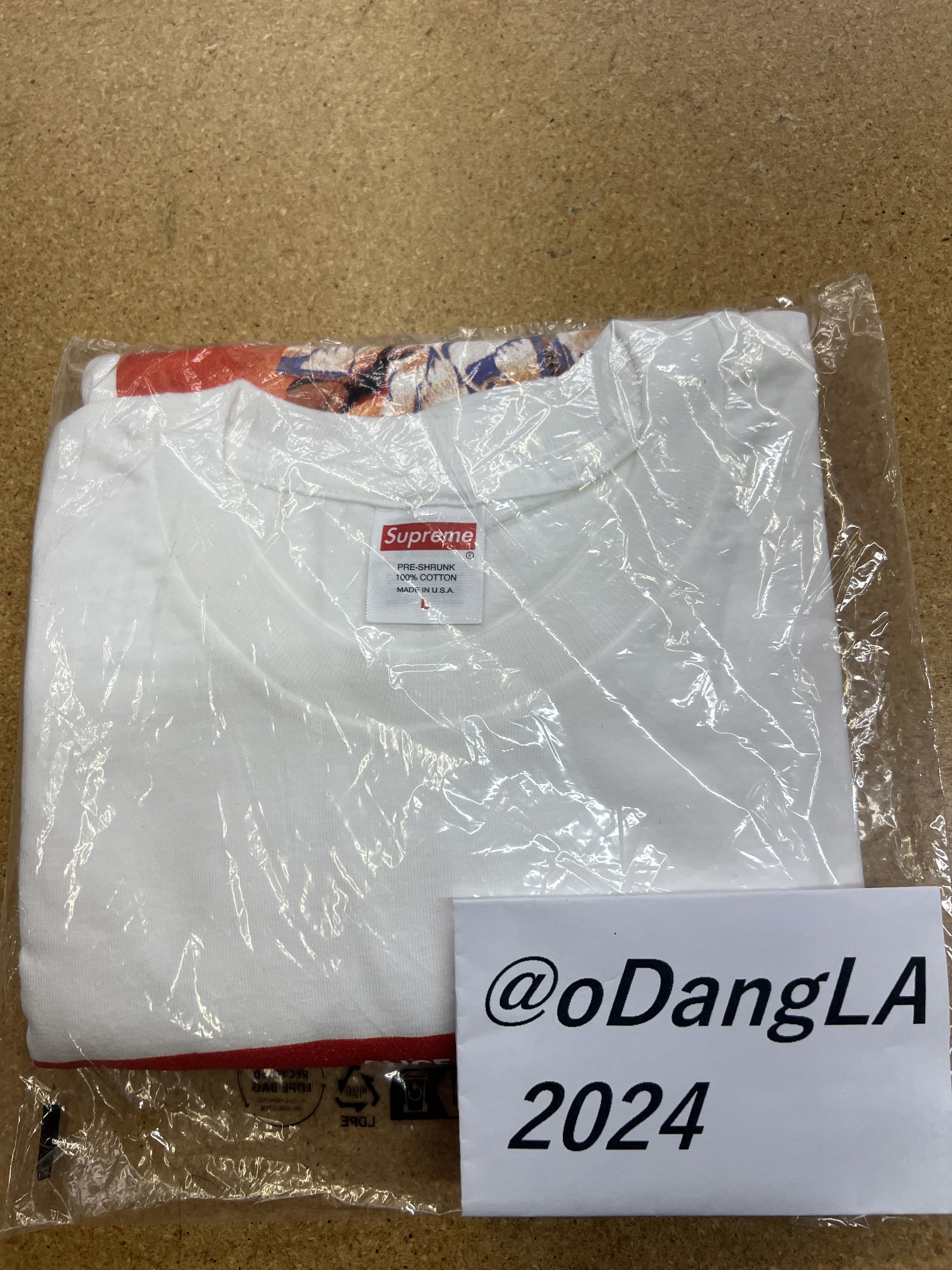 Supreme (L) Supreme SATCHIDANANDA TEE White tee FW24 (DS) Size US L / EU 52-54 / 3 - 1 Thumbnail