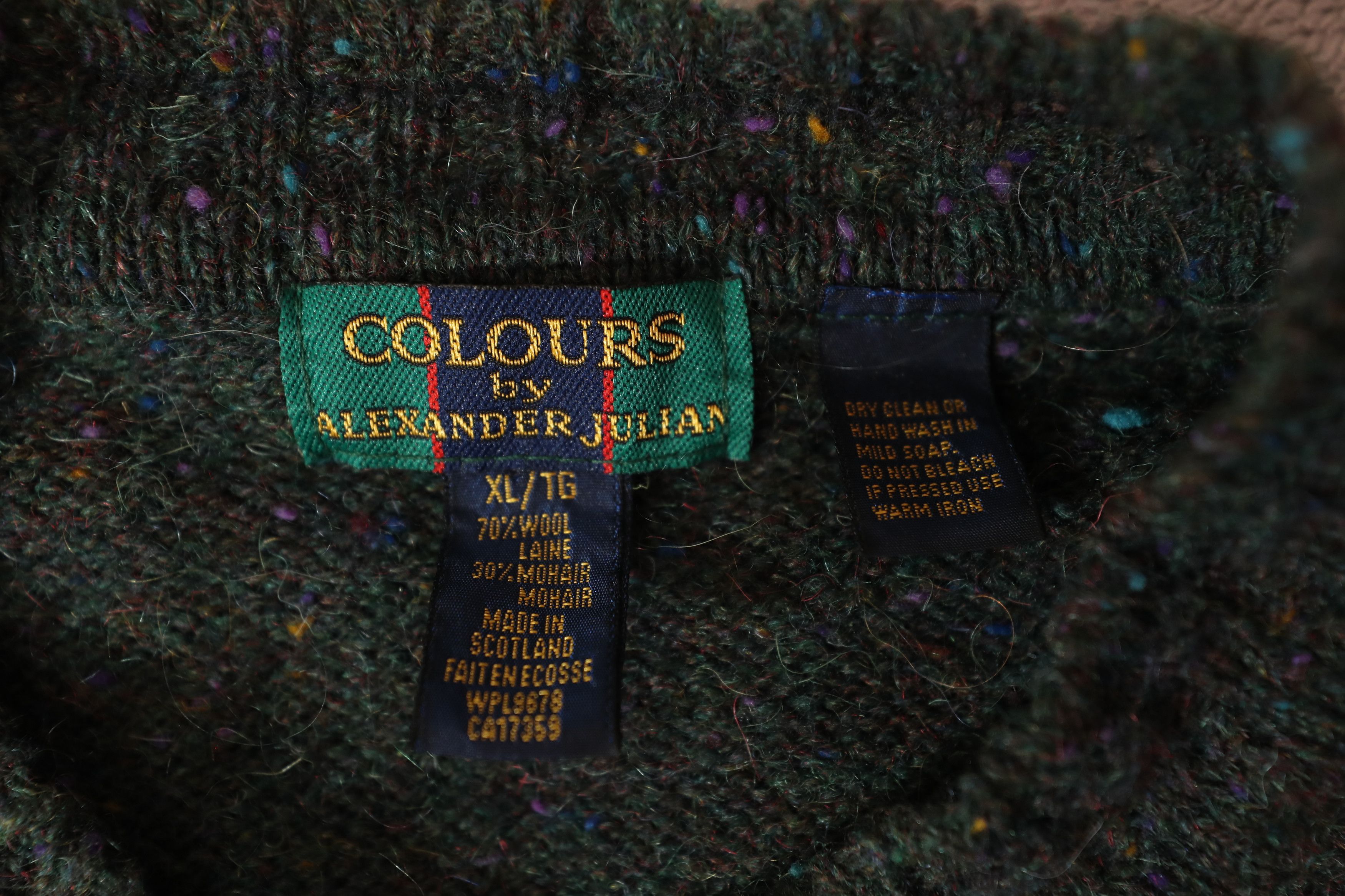 Alexander Julian Colours by Alexander Julian Wool & Mohair Sweater (XL) Size US XL / EU 56 / 4 - 9 Thumbnail