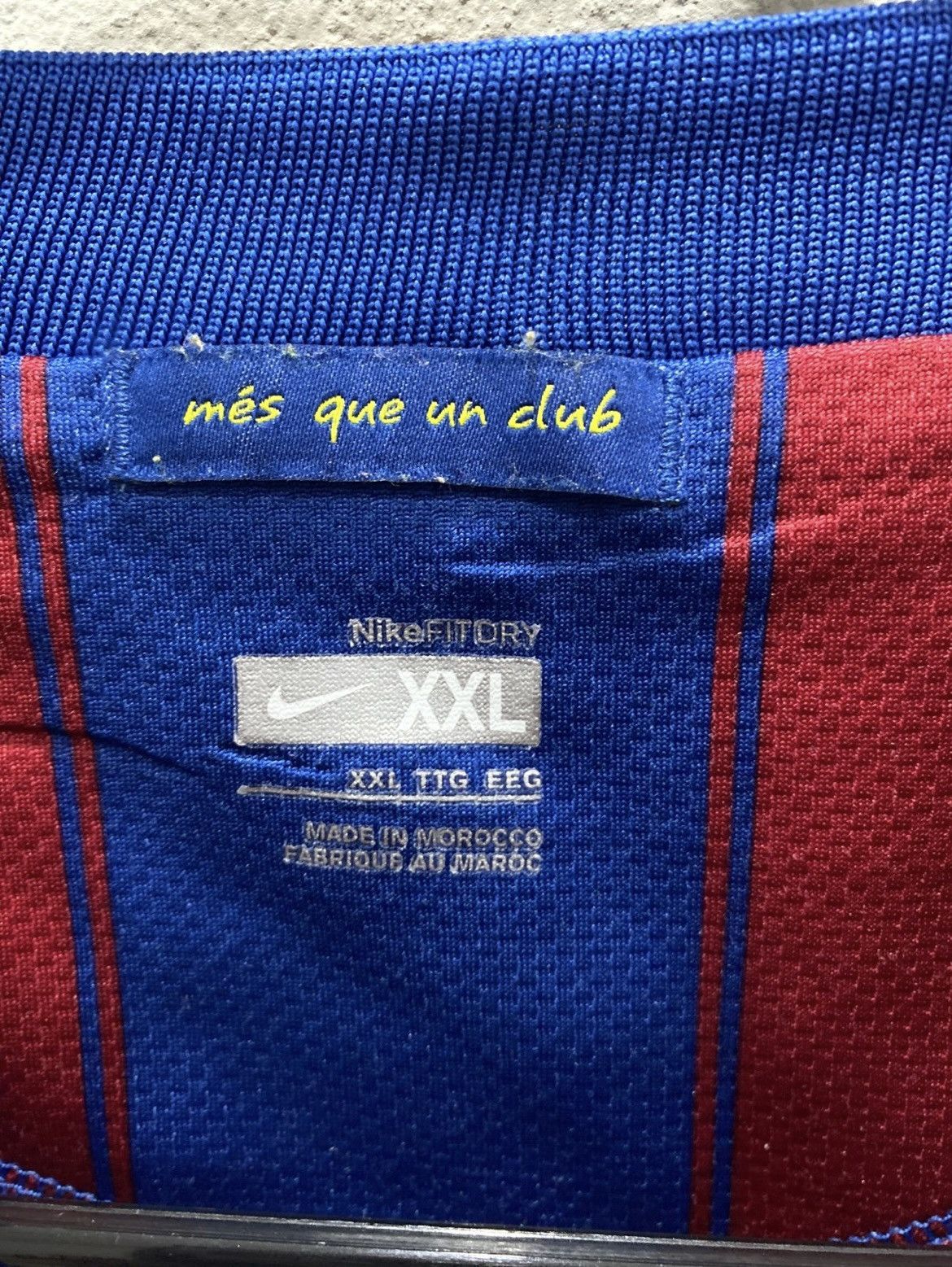 Nike × Vintage Nike Authentic FC Barcelona Xavi Hernandez Spain Home Jersey Size US XXL / EU 58 / 5 - 6 Thumbnail