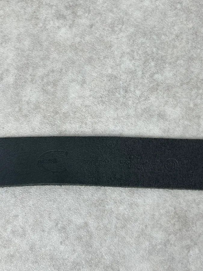 Roberto Cavalli 2000s Cavalli Asian Dragon Buckle Eroded Black Leather Belt Size ONE SIZE - 7 Thumbnail