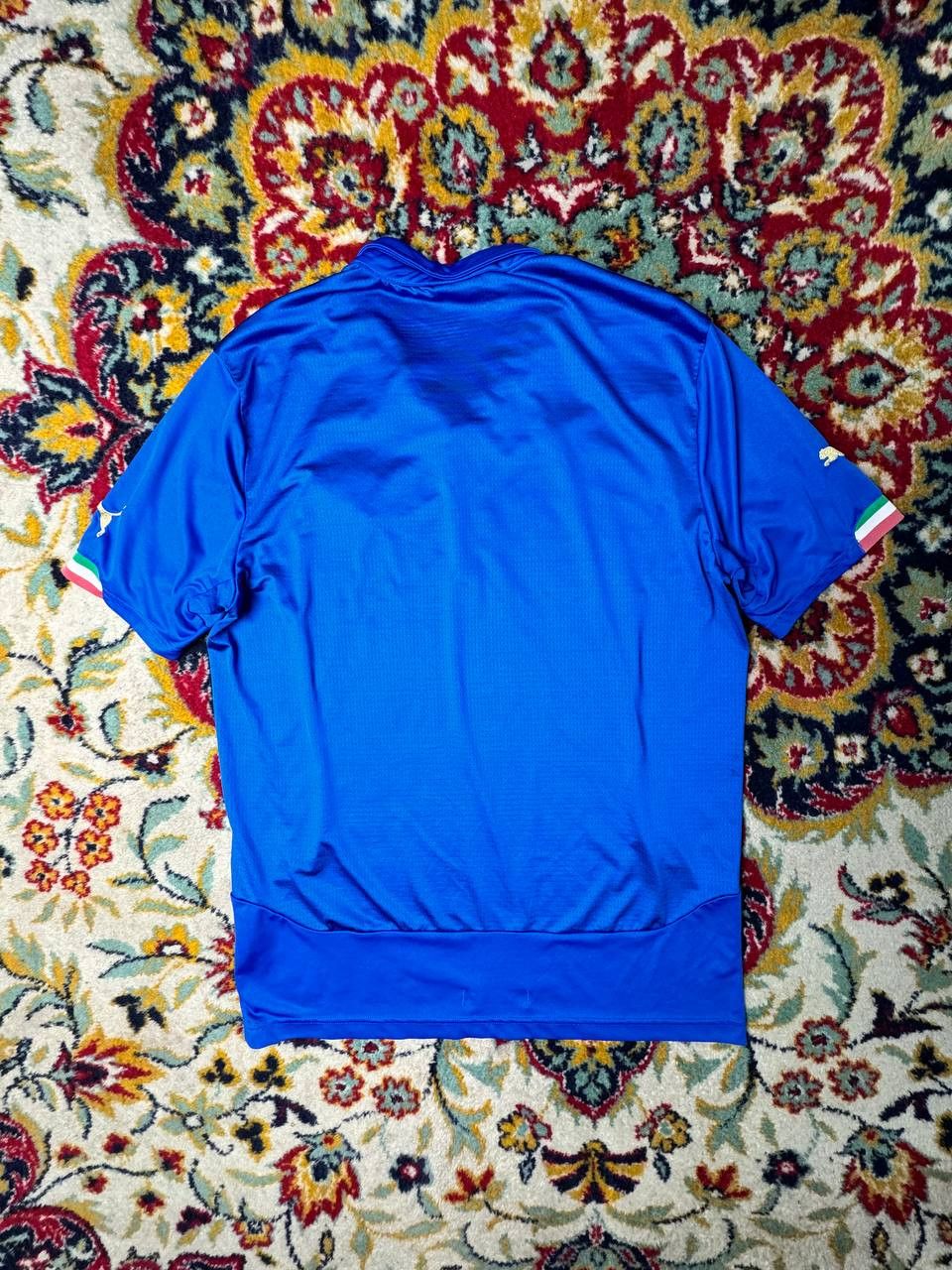 Puma Puma Italy Italia Jersey Mens Fitted Blue White Home K Size US L / EU 52-54 / 3 - 2 Thumbnail