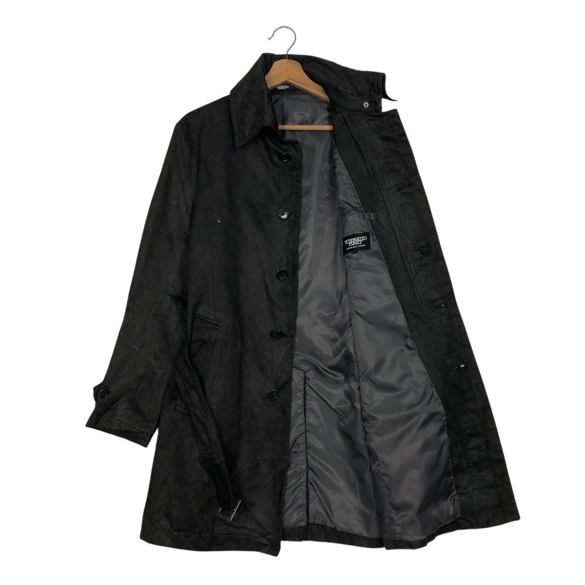 Tornado Mart 🔥RICH BLACK LONG JACKET TORNADO MART BELT BONDAGE Size US M / EU 48-50 / 2 - 13 Thumbnail
