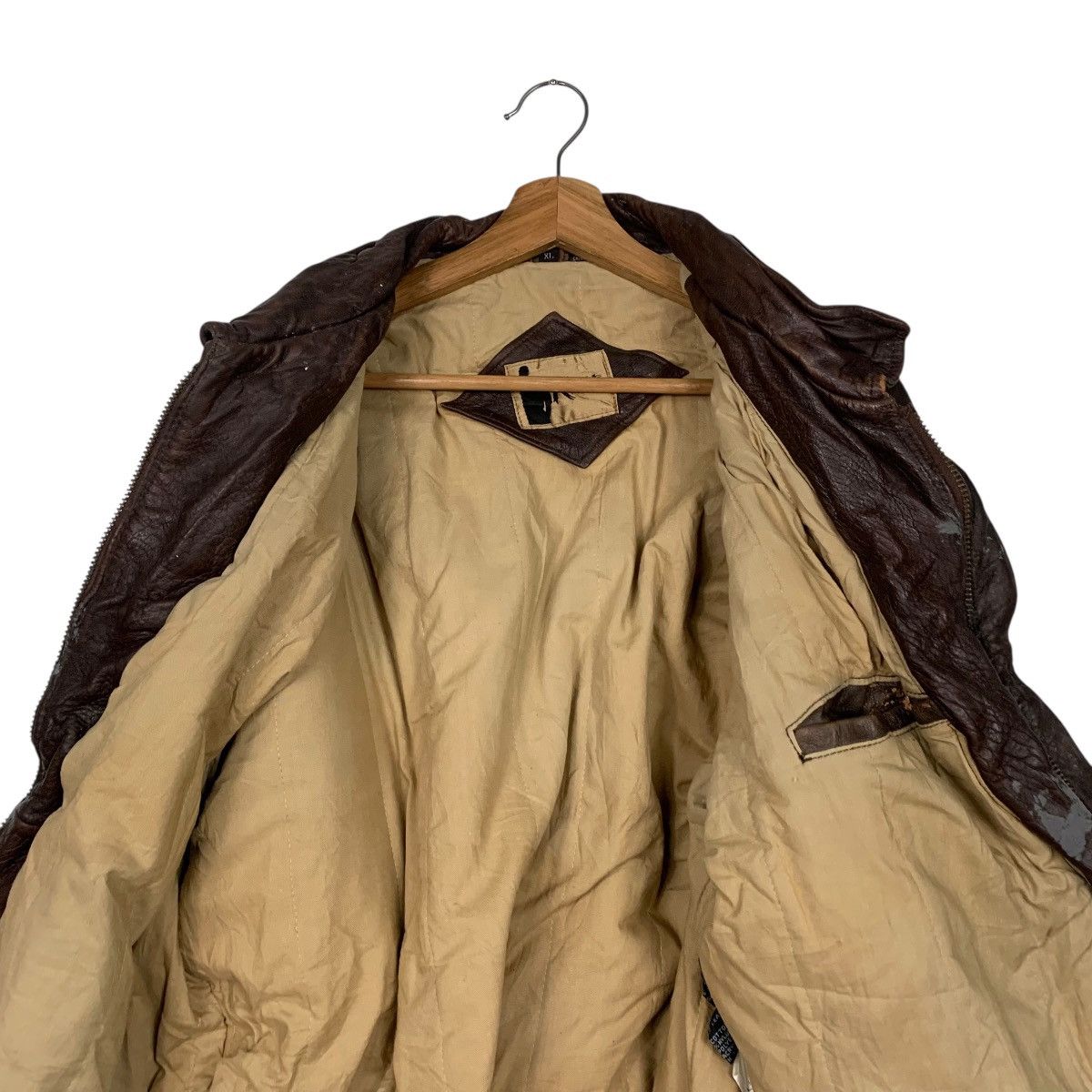 Japanese Brand Japanese Brand Rage Military Leather Jacket Size US L / EU 52-54 / 3 - 11 Thumbnail