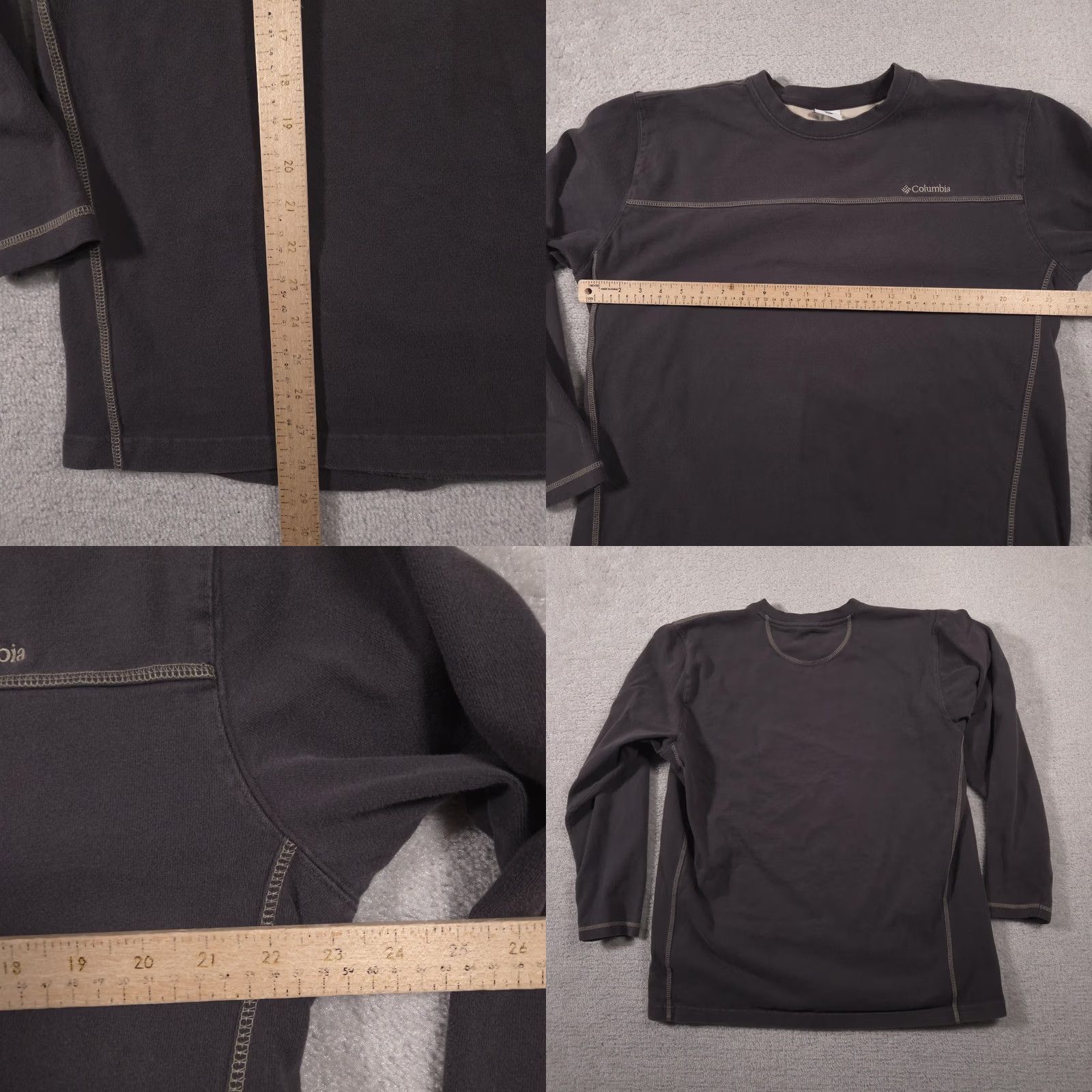 Logo 7 VINTAGE Columbia Shirt Mens XL Gray Long Sleeve Crewneck Outdoor Hiking Logo Size US XL / EU 56 / 4 - 8 Thumbnail