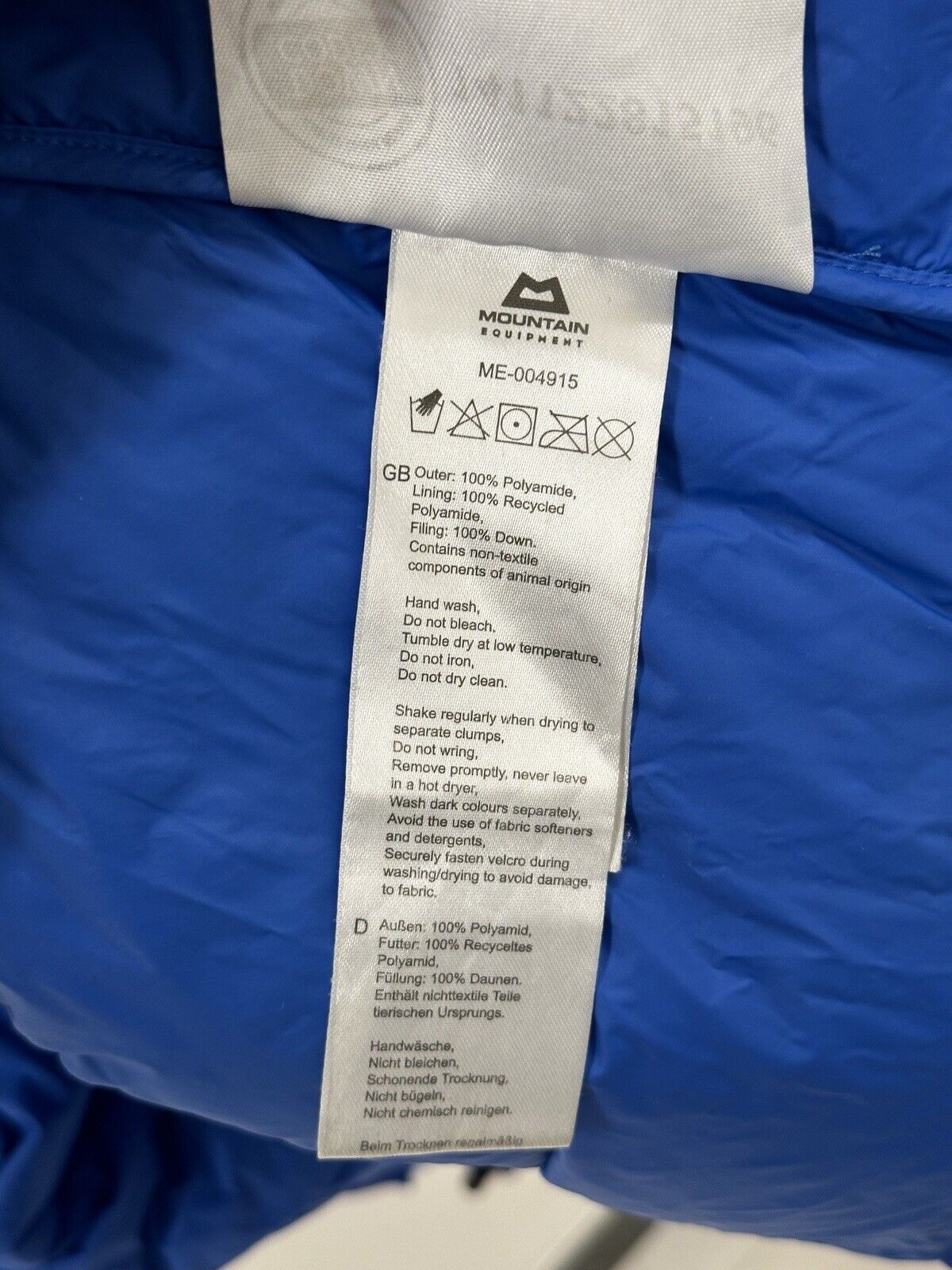 Mountain Equipment Mountain Equipment Mens Senja Puffer Down Jacket Hiking Size US L / EU 52-54 / 3 - 14 Thumbnail