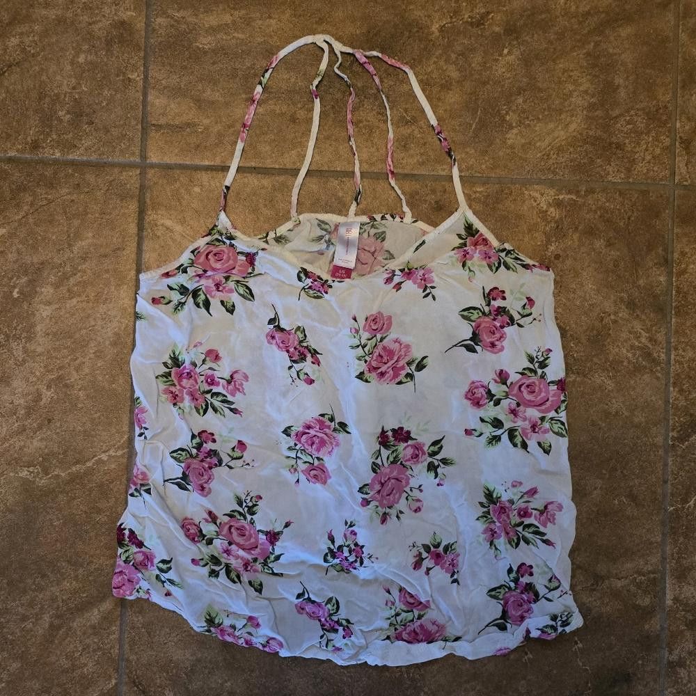 Rap Tees Multicolored Floral Detailed NOBO Tank Size L / US 10 / IT 46 - 1 Thumbnail