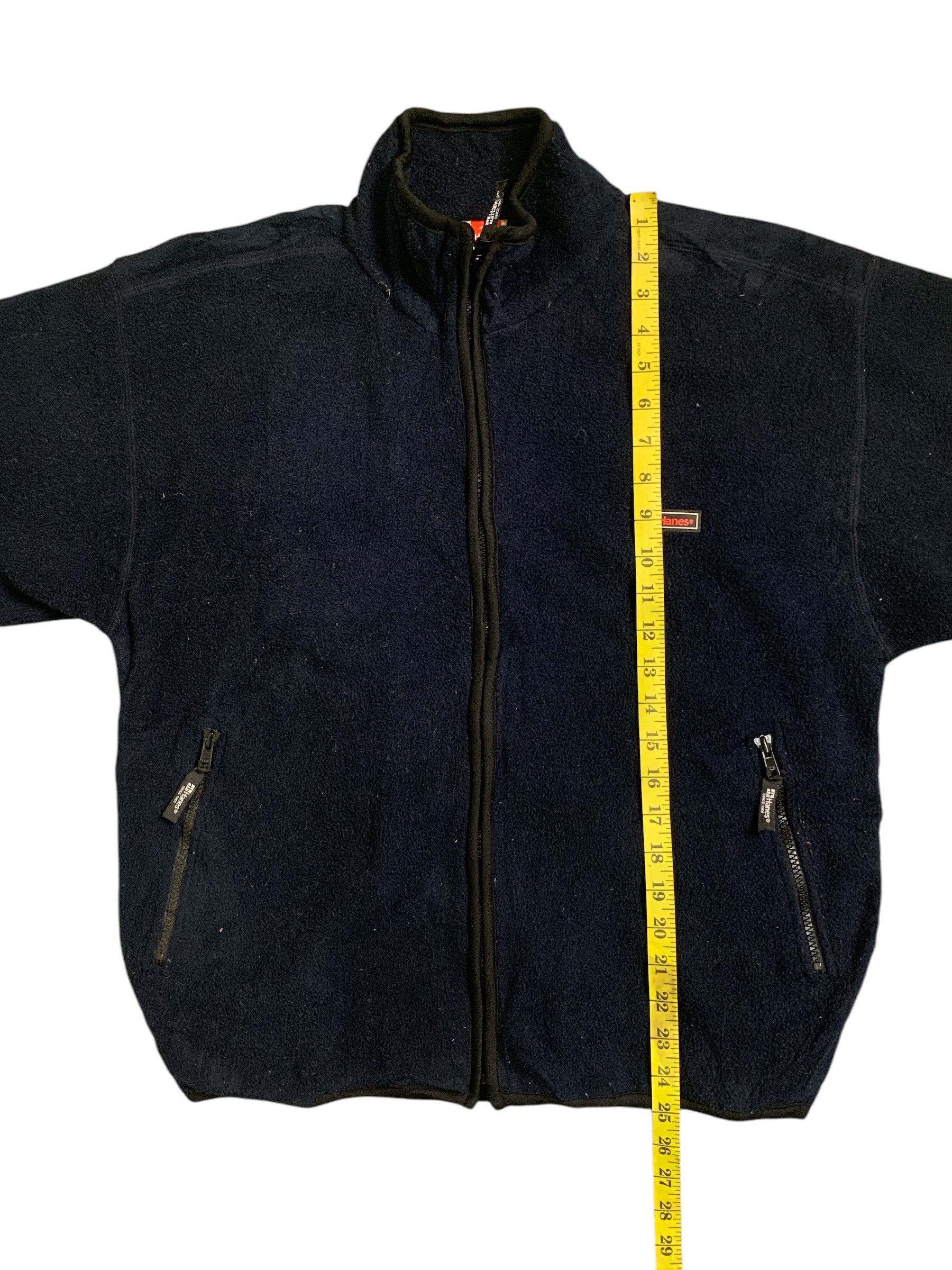 Hanes × Vintage Rare Design Vintage Hanes Fleece Zipper Sweater Size US M / EU 48-50 / 2 - 11 Thumbnail