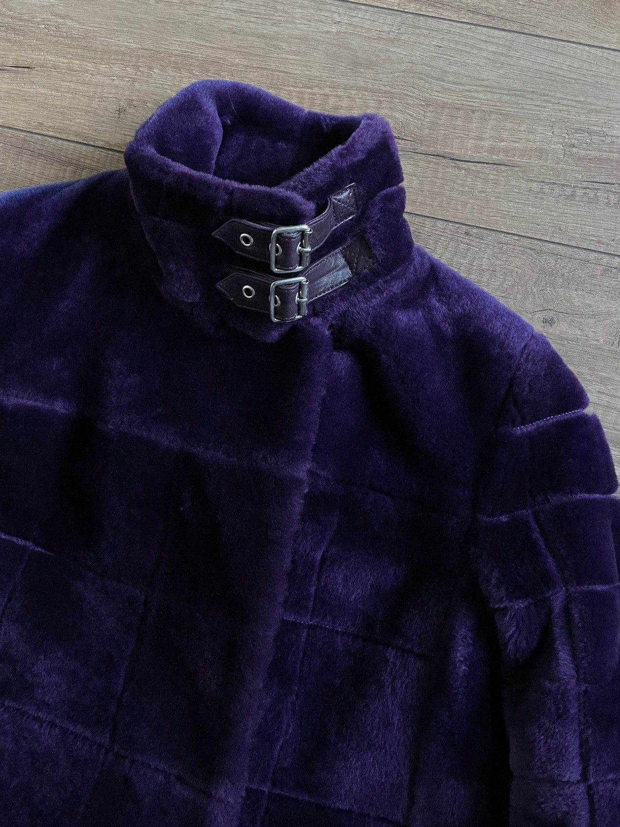 Escada Escada Purple Quilted Real Fur B-3 Long Jacket Coat Size M / US 6-8 / IT 42-44 - 6 Thumbnail