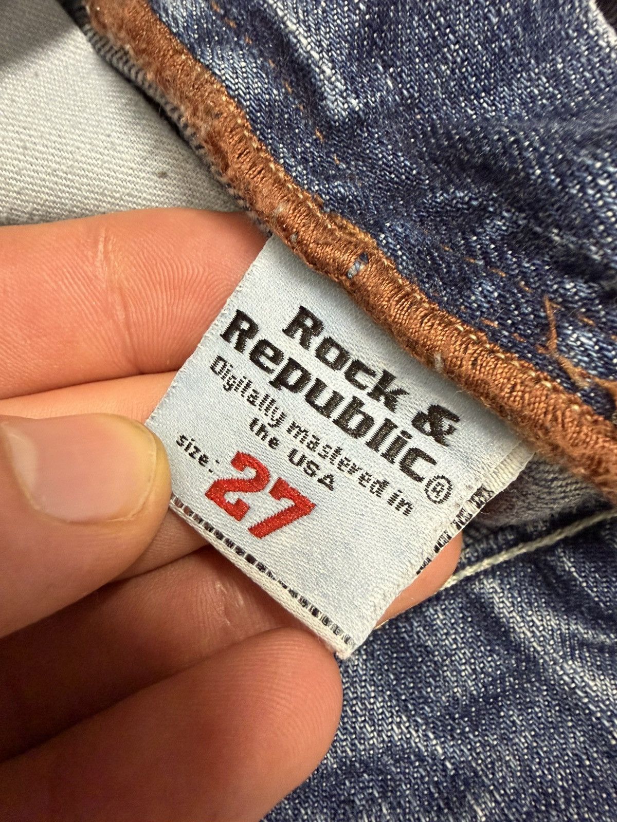 Victoria Beckham Victoria Beckham For Rock & Republic Embroidered Logo Jeans Size 27" / US 4 / IT 40 - 17 Thumbnail