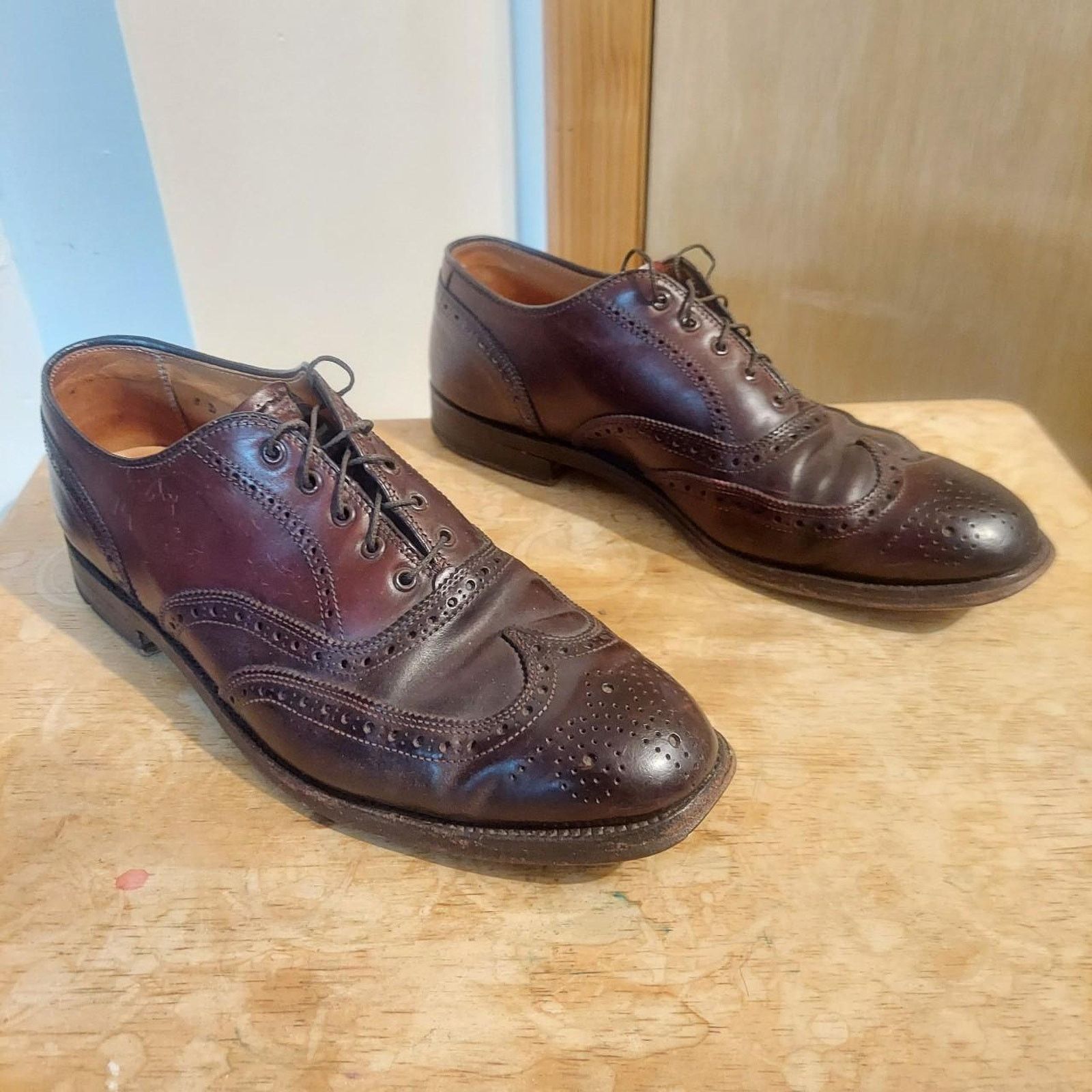 Brooks Brothers Alden Brooks Brothers A764 Men's US 8 D Leather Oxford Shoes Size US 8 / EU 41 - 2 Thumbnail