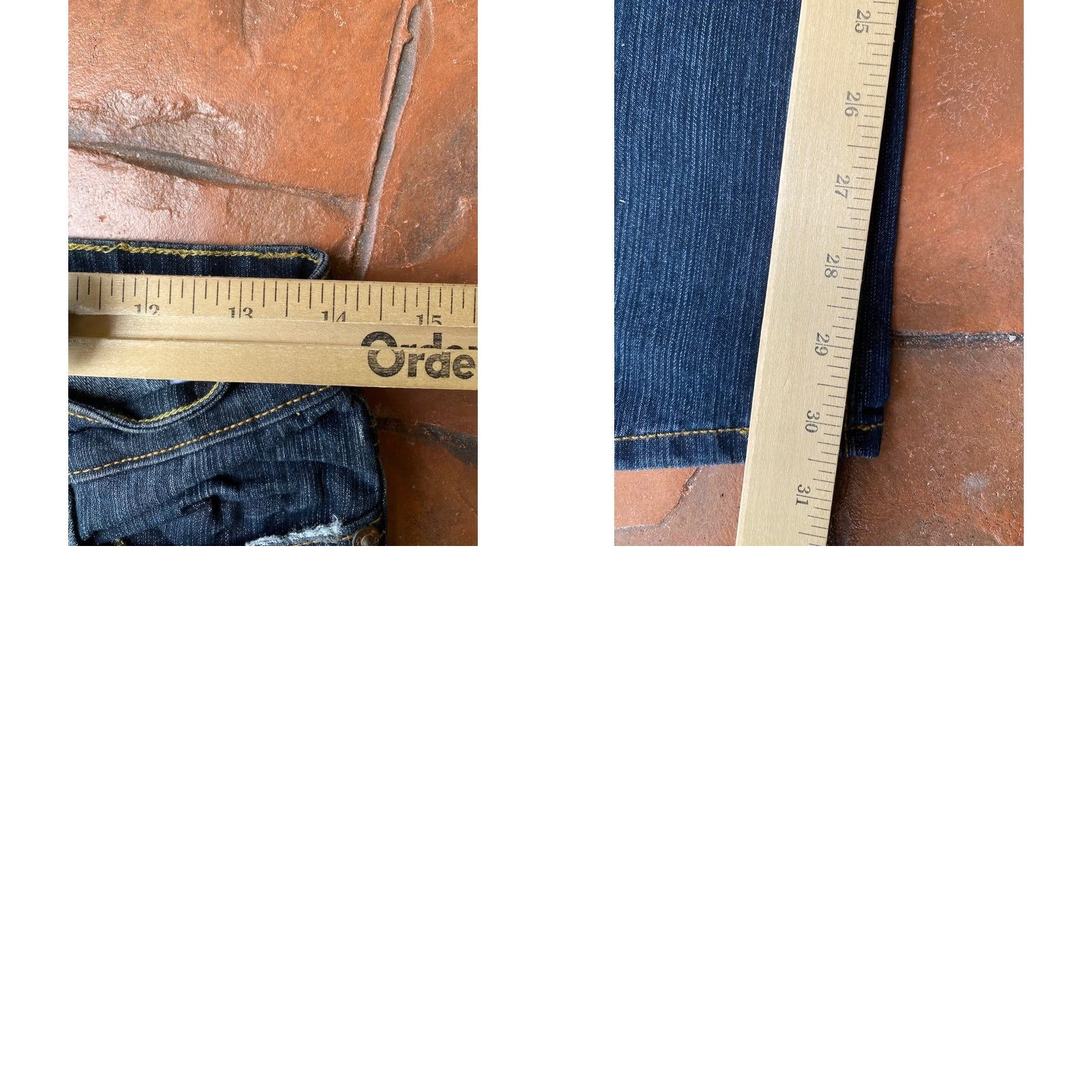 Vintage VINTAGE AG Adriano Goldschmied The Angel Dark Wash Denim Jeans Womens 28R Size 28" / US 6 / IT 42 - 9 Thumbnail