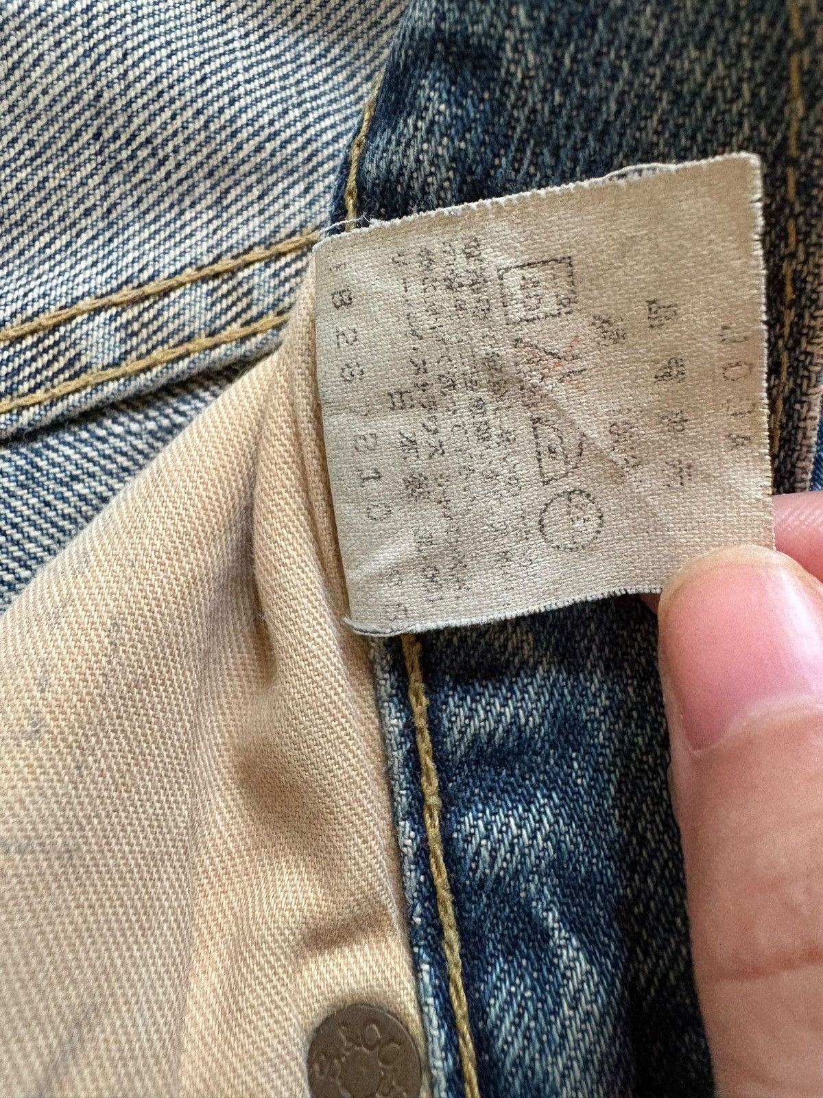 Levi's Vintage 80s Levis 503B Big E Selvedge Rusty Wash Baggy Jean Size US 28 / EU 44 - 10 Thumbnail
