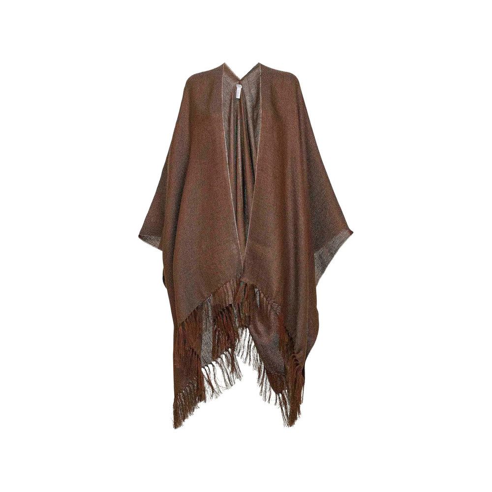 Brunello Cucinelli Brunello Cucinelli BROWN Jackets - Capes & Ponchos Size M / US 6-8 / IT 42-44 - 1 Thumbnail