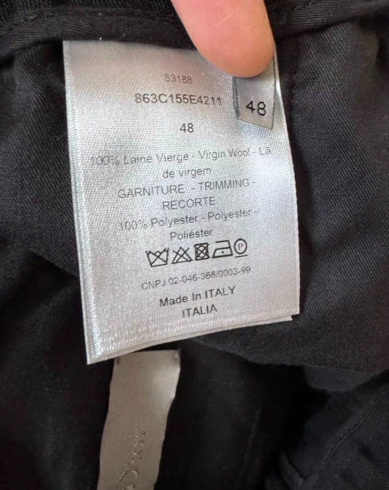 Dior dior casual black wool pants with logo Size US 44 / EU 60 - 5 Thumbnail