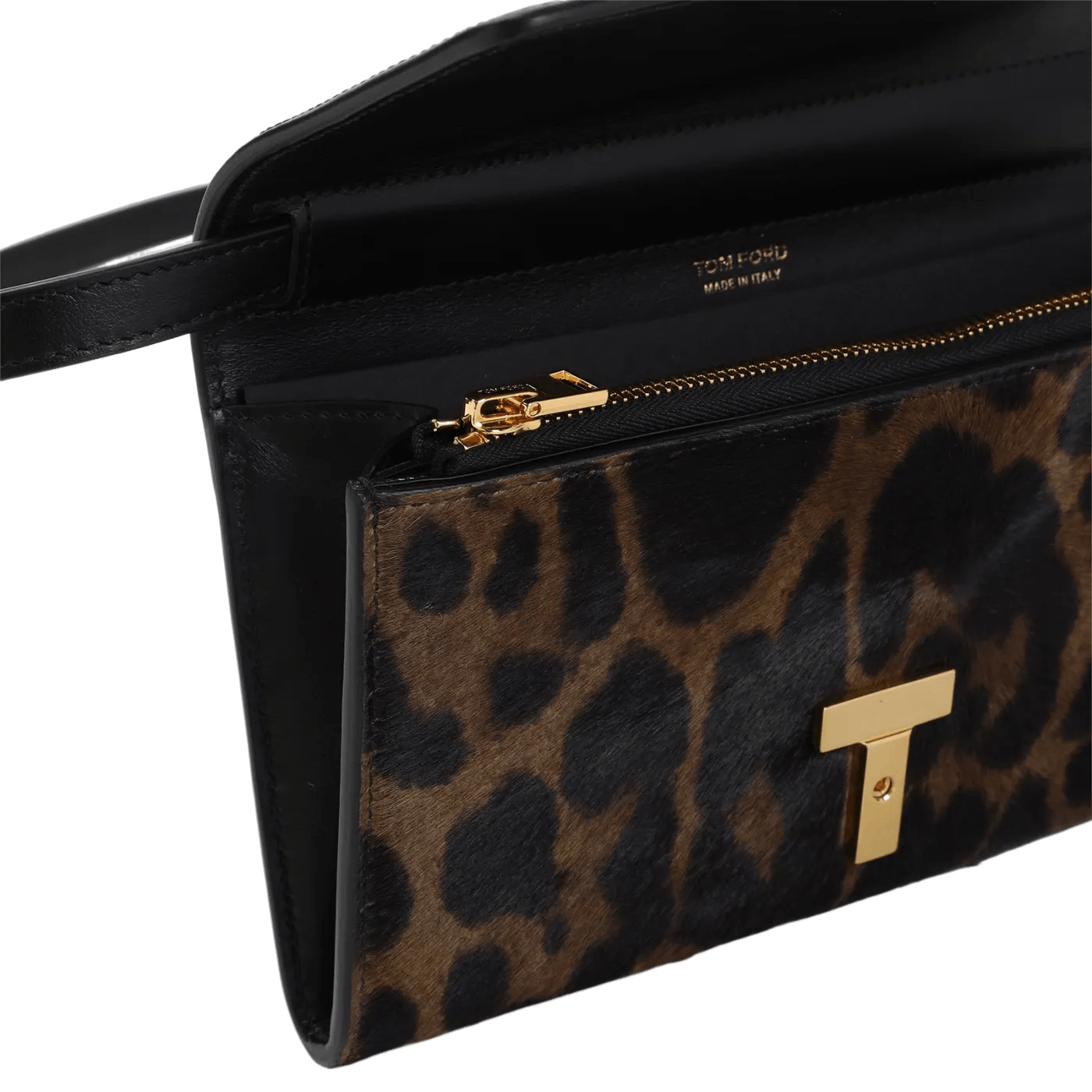 Tom Ford TOM FORD Wallis Brown/Black Leather Chain Wallet Size ONE SIZE - 3 Thumbnail