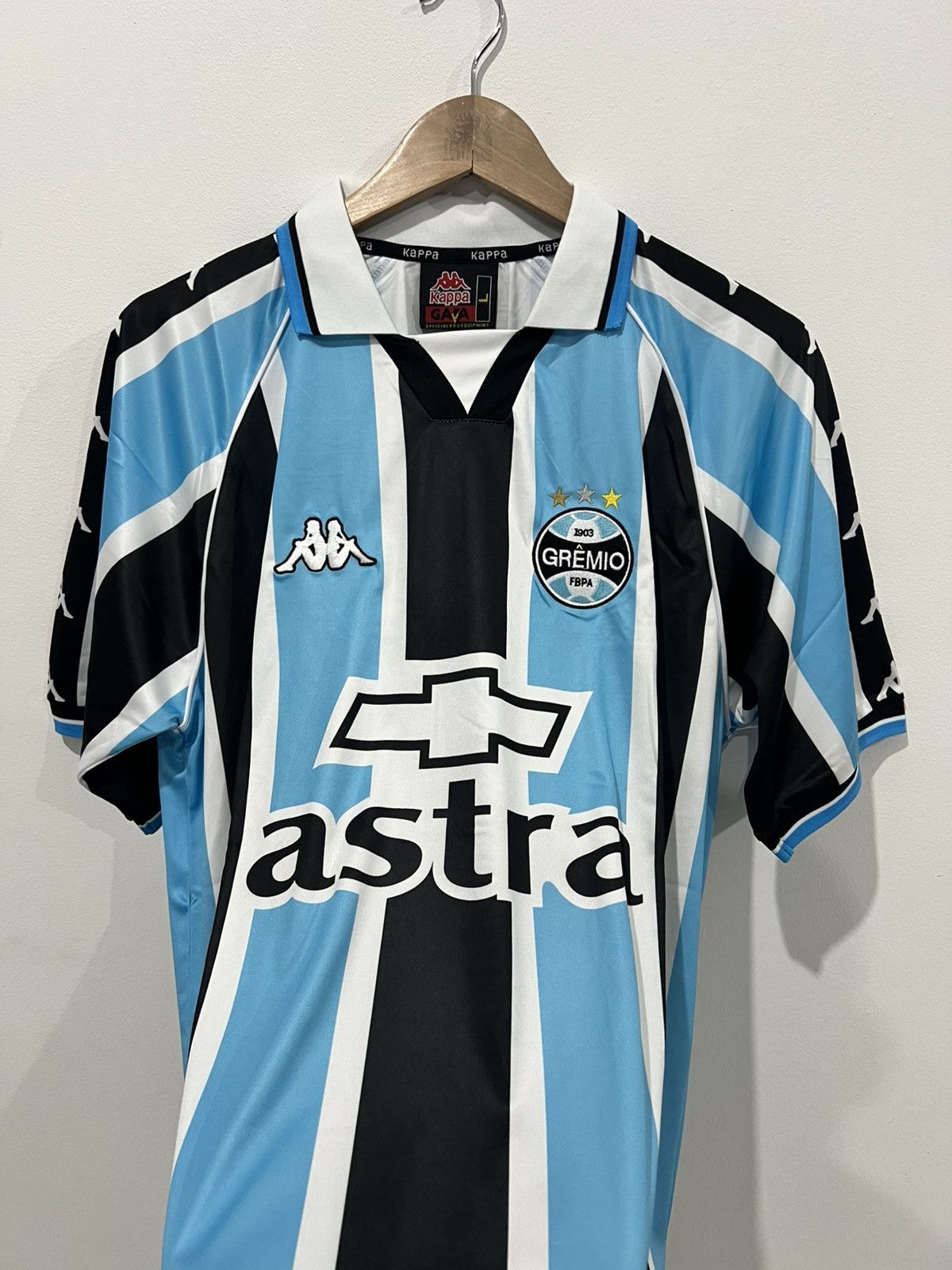 Kappa 🩸RARE🩸Kappa Gremio 1999/2000 Vintage Home Jersey Size US L / EU 52-54 / 3 - 4 Thumbnail