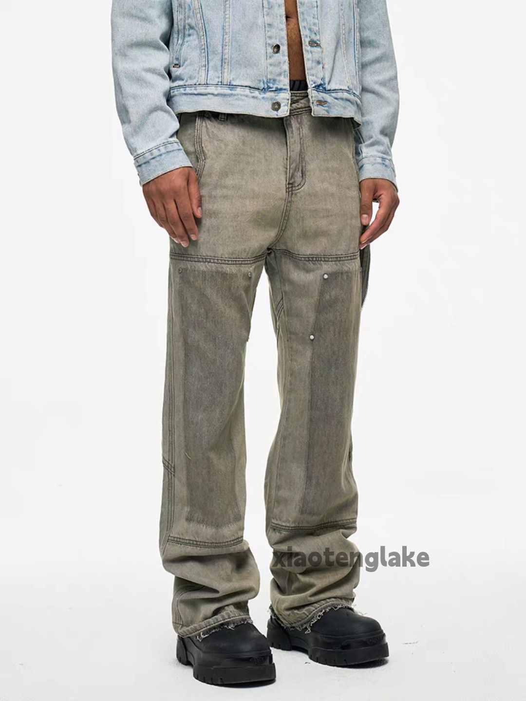 Jean × Vintage utility washed faded skate hiphop carpenter pants Size US 30 / EU 46 - 8 Thumbnail