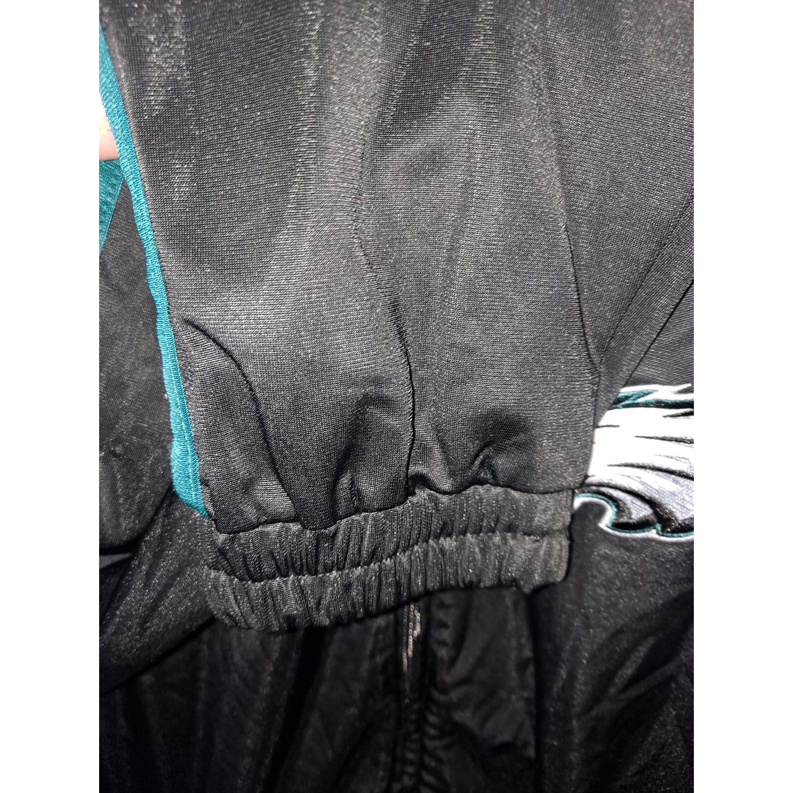 NFL NFL Eagles Full Zip Black with Green Accents Jacket Size XL Size US XL / EU 56 / 4 - 5 Thumbnail