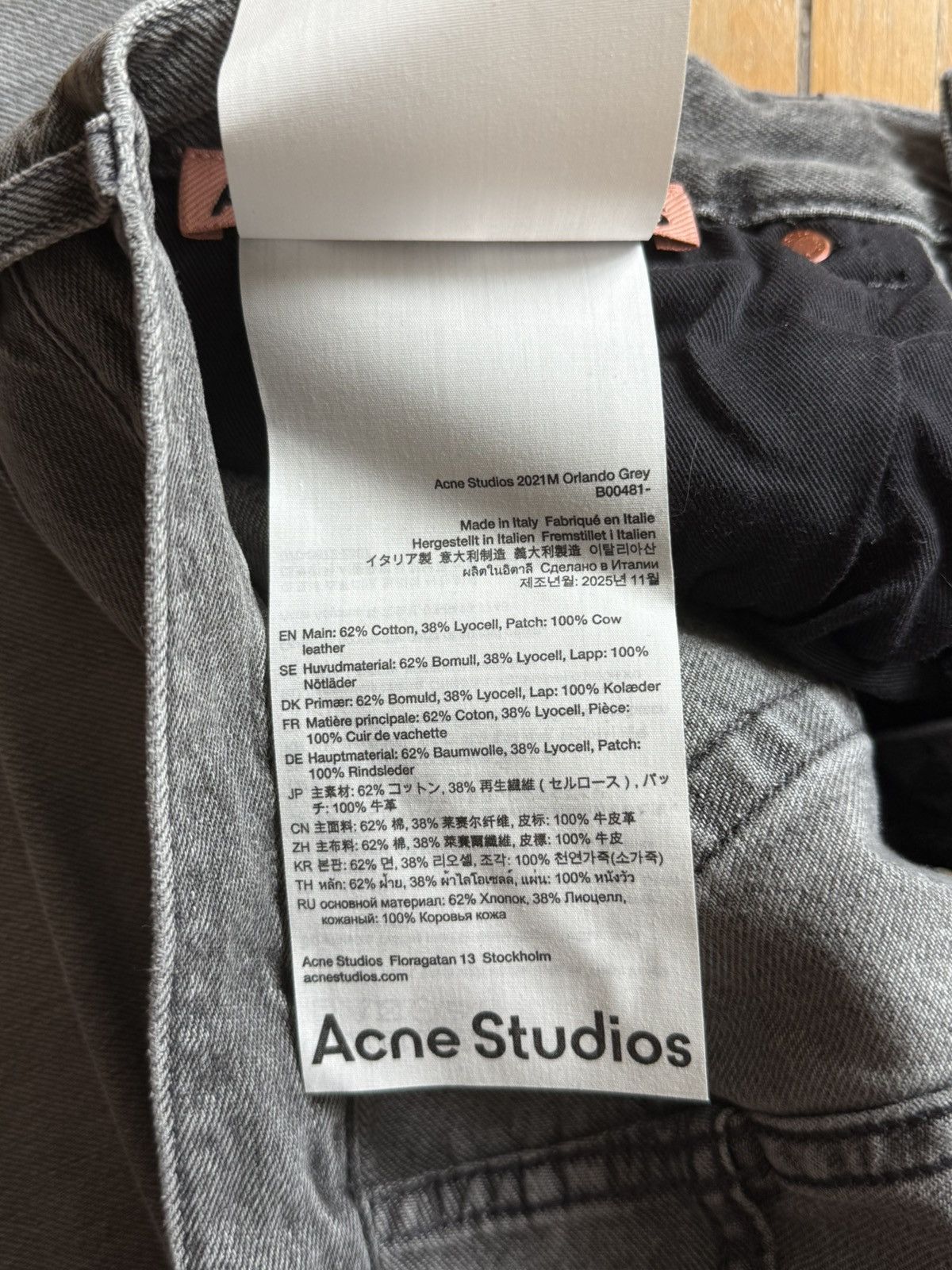 Acne Studios NWT - 2021M Orlando grey Size US 29 - 7 Thumbnail