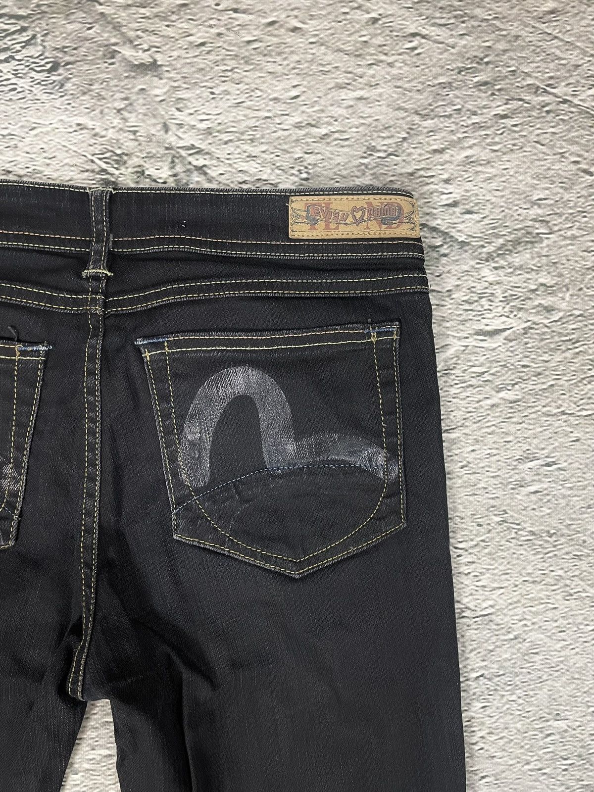 Evisu Evisu x Puma vintage black jeans seagulls Y2K Size US 28 / EU 44 - 3 Thumbnail