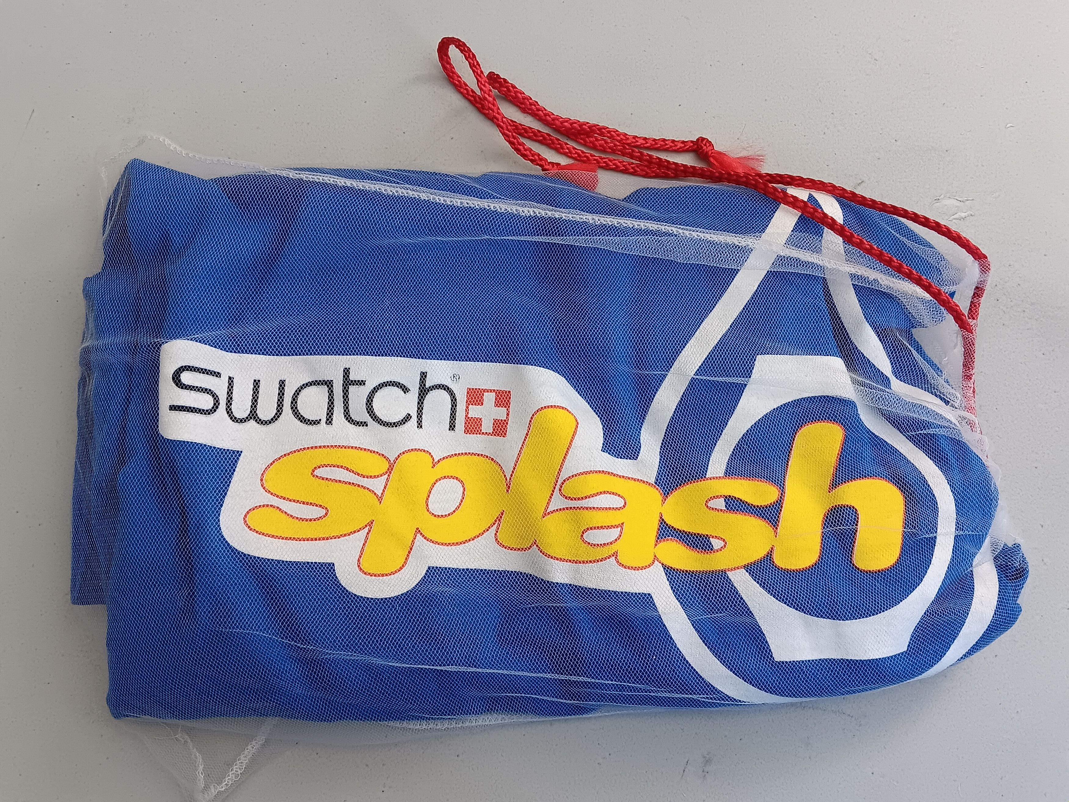 Fruit Of The Loom × Swatch Vintage 1990s Swatch Splash FOTL Tee - size X-LARGE Size US XL / EU 56 / 4 - 7 Thumbnail