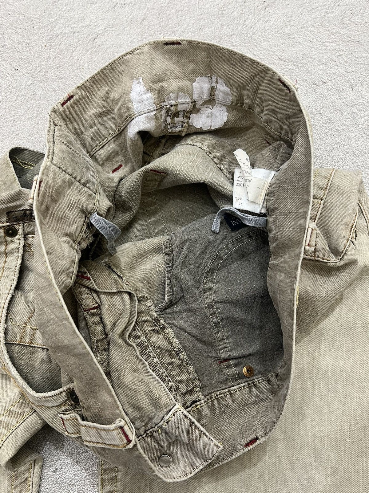 Emporio Armani × Our Legacy 2000s Archival AJ Giorgio Armani Jeans Wash Baggy y2k Lgb Size US 32 / EU 48 - 7 Thumbnail