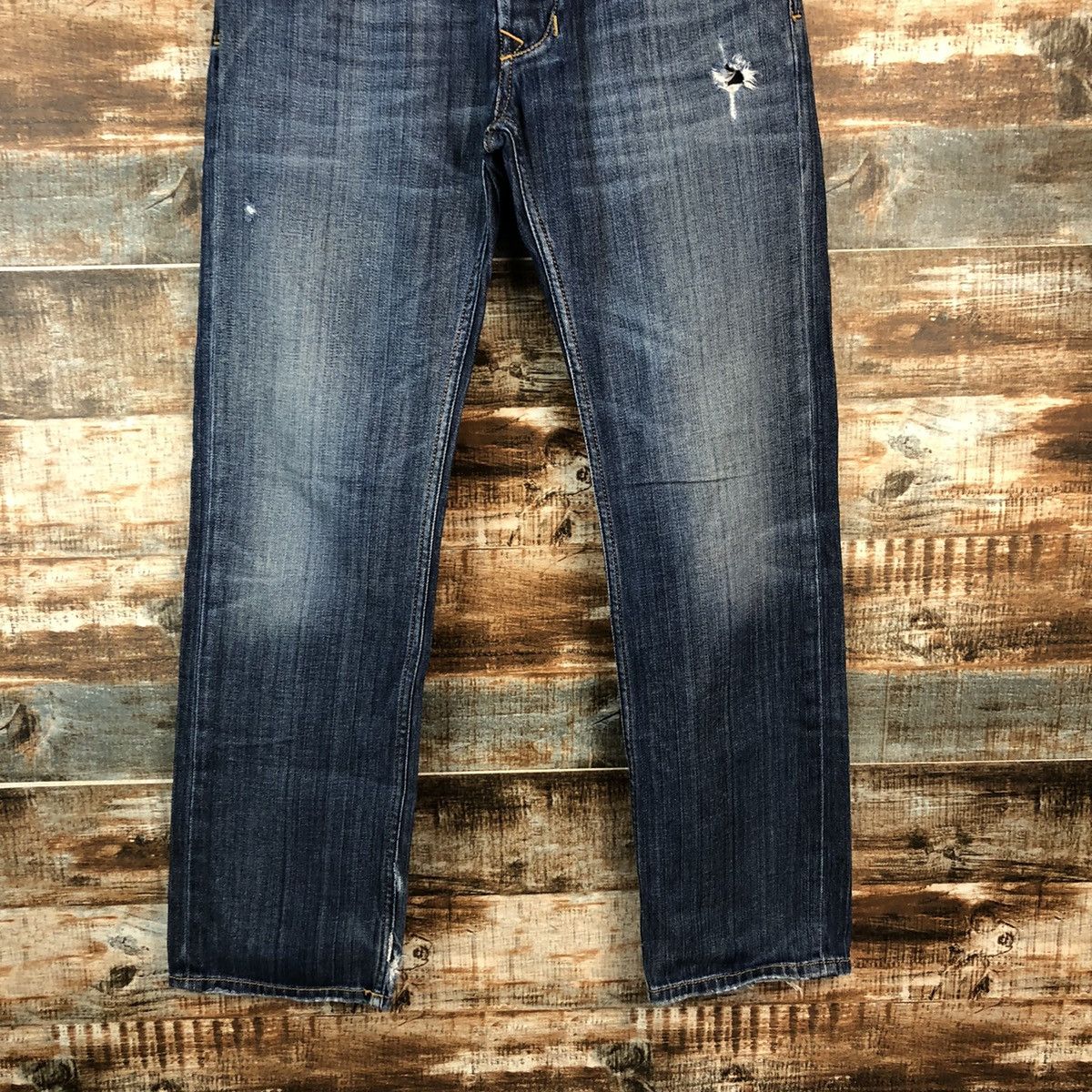 Diesel DLL Diesel Larkee Blue Distressed Denim Pants #C082 Size US 30 / EU 46 - 3 Thumbnail