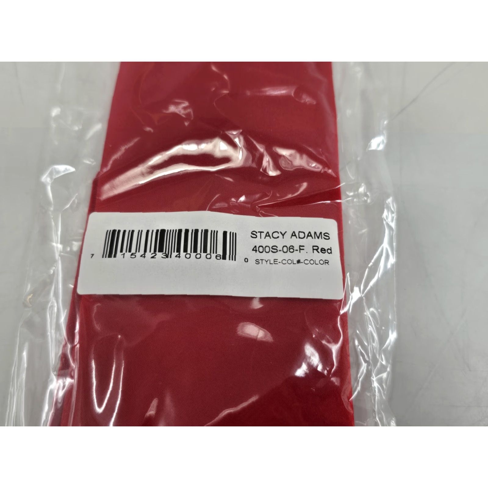 Stacy Adams Stacy Adams Tie Set - Red Satin Solid, 2 Piece, One Size, Men’s Tie Containing Hat? Size ONE SIZE - 5 Thumbnail