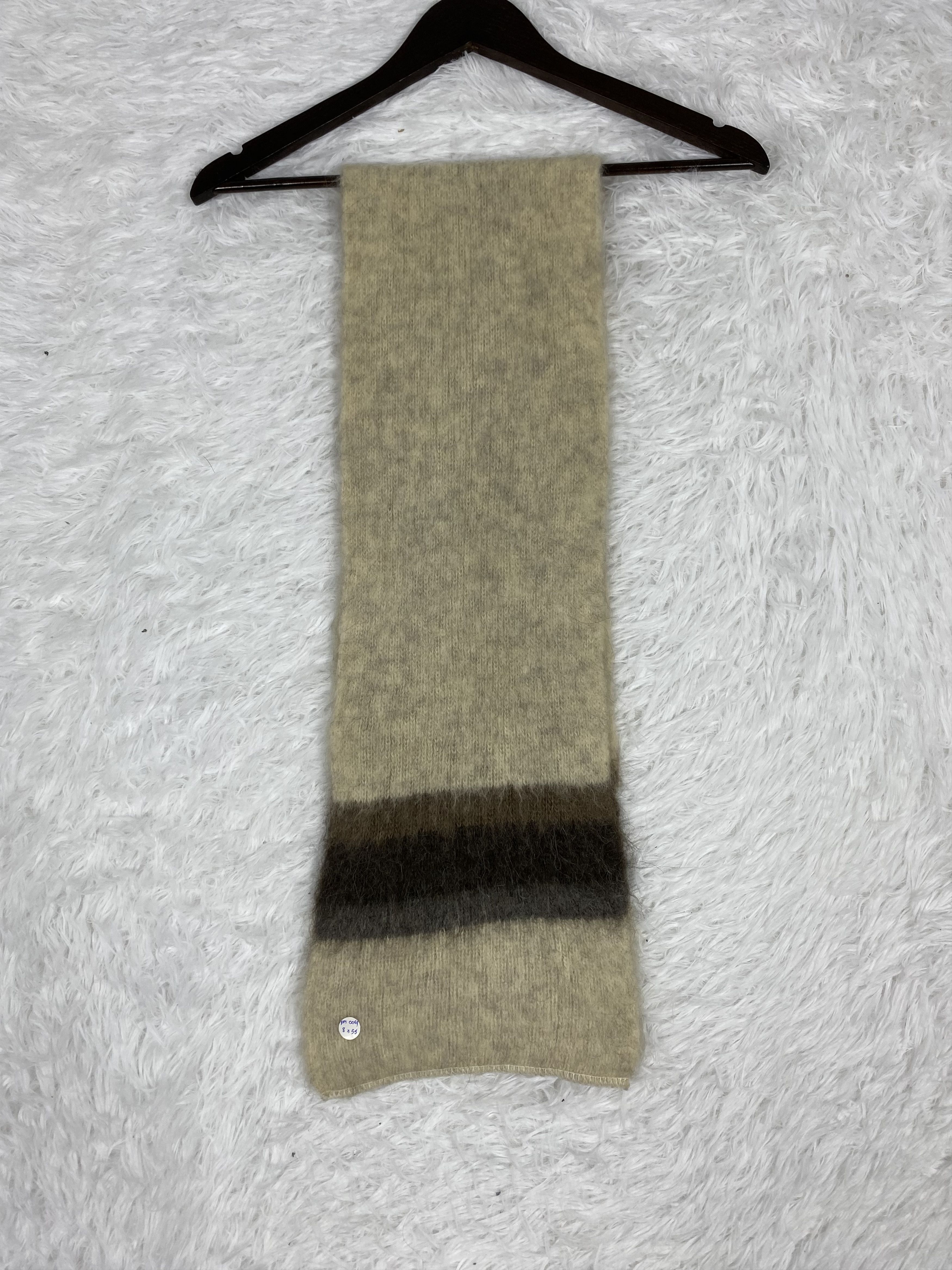 Japanese Brand Vintage Mohair Scarf / Muffler Neckwear PM0069 Size ONE SIZE - 5 Thumbnail