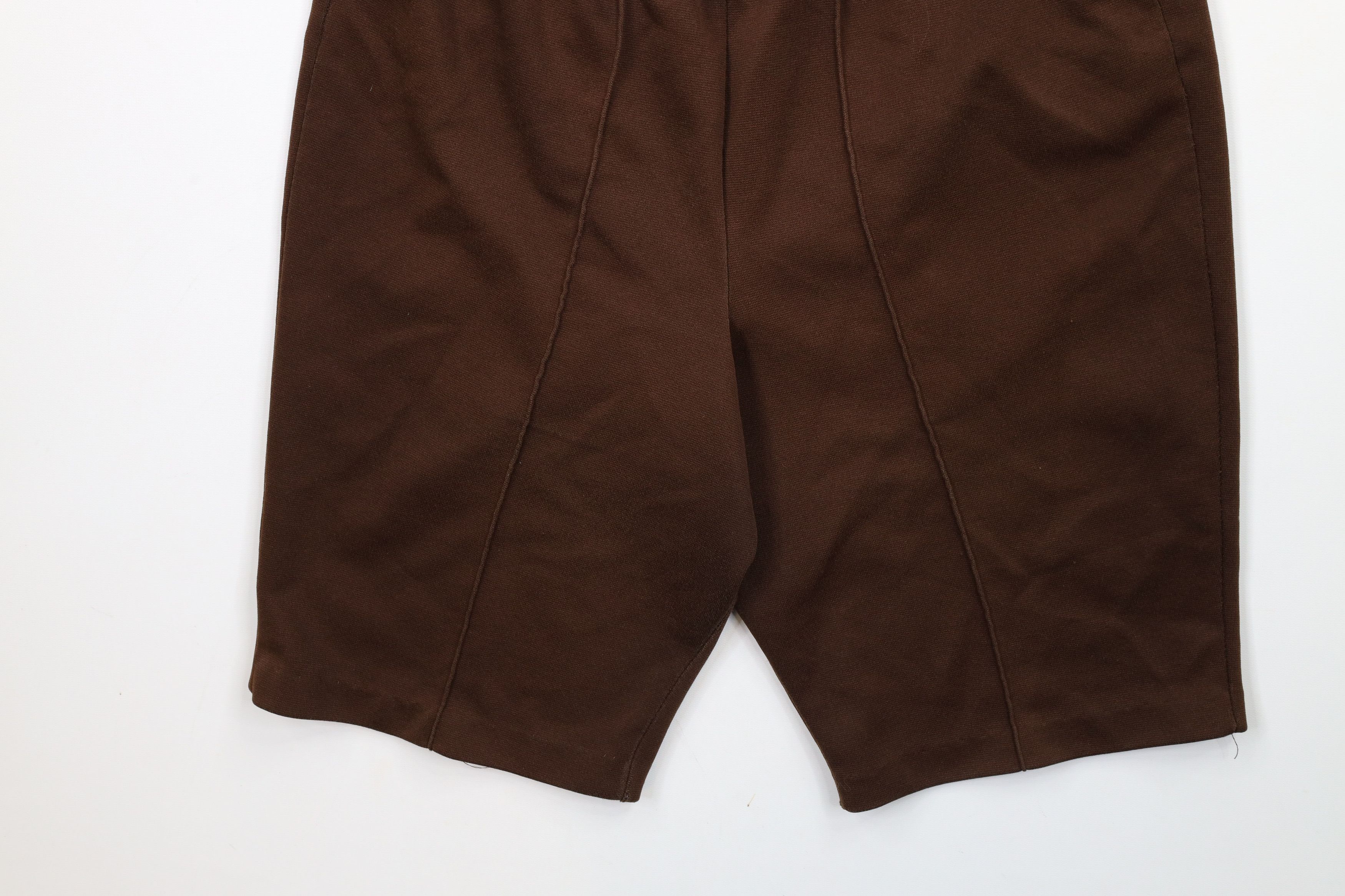 Vintage Vintage 70s Streetwear Knit Bermuda Shorts Brown USA Size 38" / US 16 / IT 52 - 4 Thumbnail
