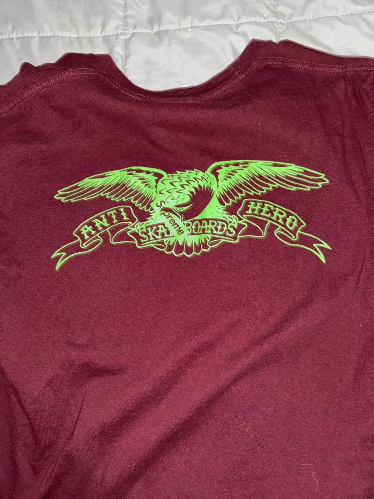 Antihero × Supreme Supreme x Antihero Maroon T shirt Size US L / EU 52-54 / 3 - 3 Thumbnail