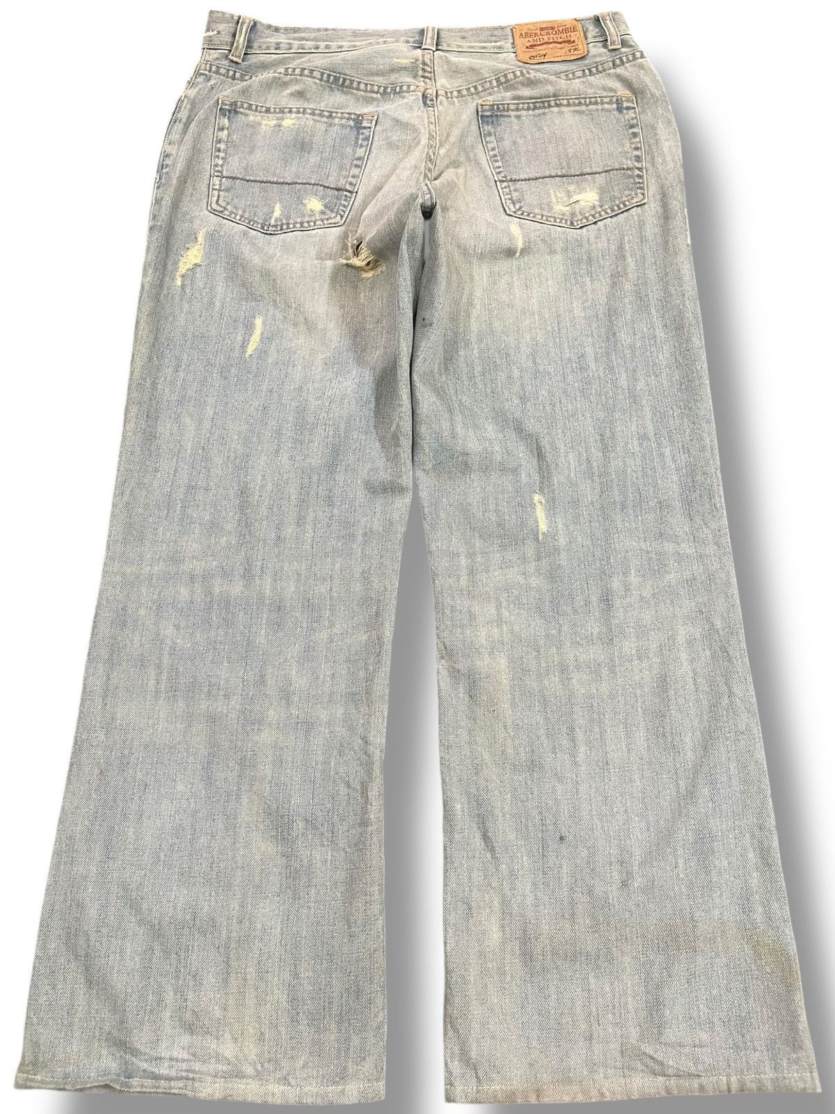 Abercrombie & Fitch × If Six Was Nine Vintage Abercrombie&Fitch Baggy Faded Grunge Distress Denim Size US 35 - 6 Thumbnail
