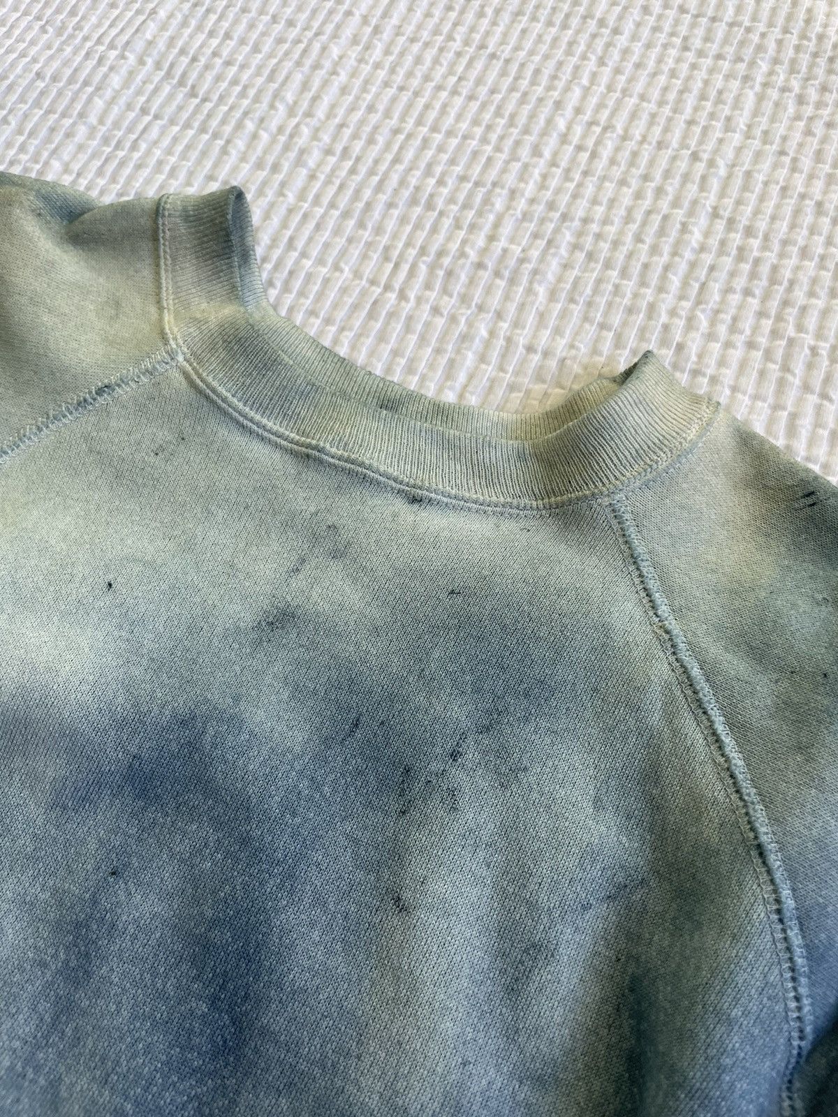 Indigo Indigo Dyed Sun Faded Crewneck Sweatshirt Size US L / EU 52-54 / 3 - 8 Thumbnail