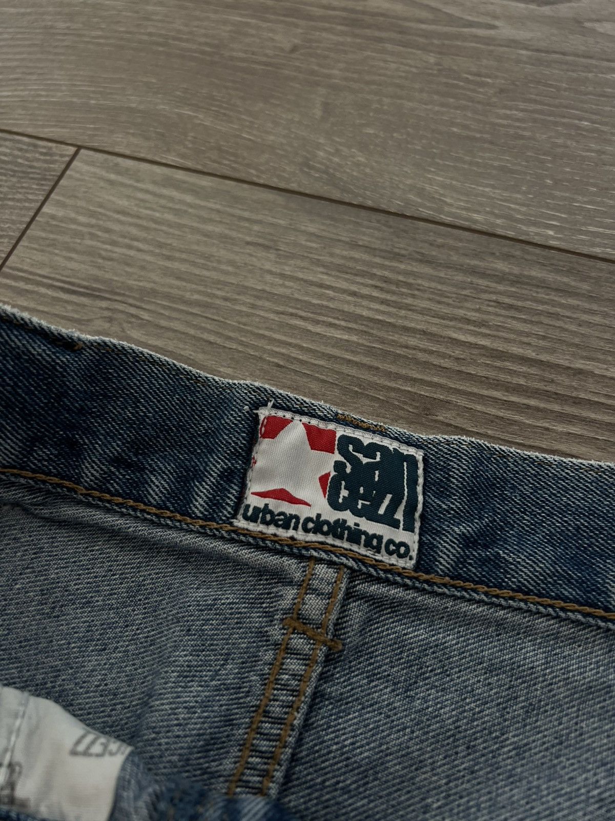 Designer × Vintage ‼️Vintage Sancezz Denim Hip Hop Affliction USA Shorts‼️ Size US 34 / EU 50 - 18 Thumbnail