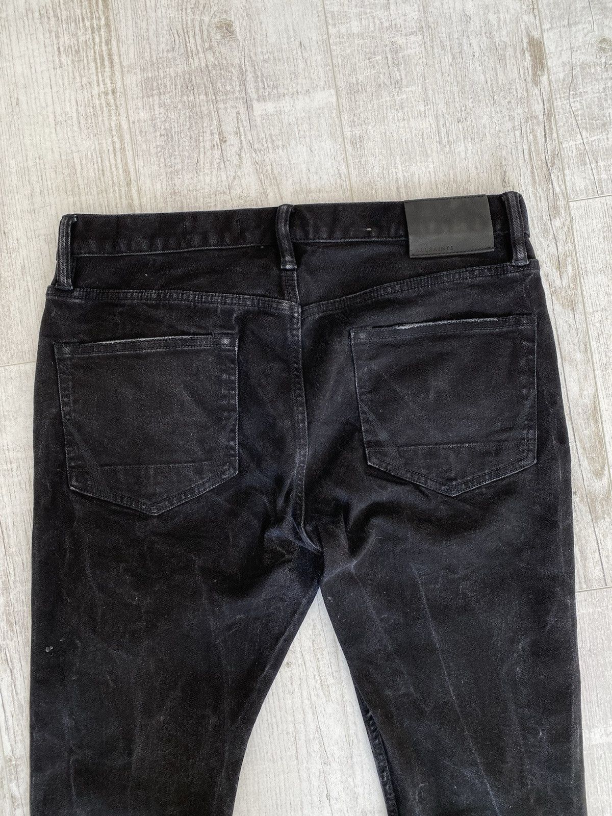 Allsaints Allsaints Mens Cotton Black Washed Denim Jeans Pants Size 32 Size US 32 / EU 48 - 10 Thumbnail