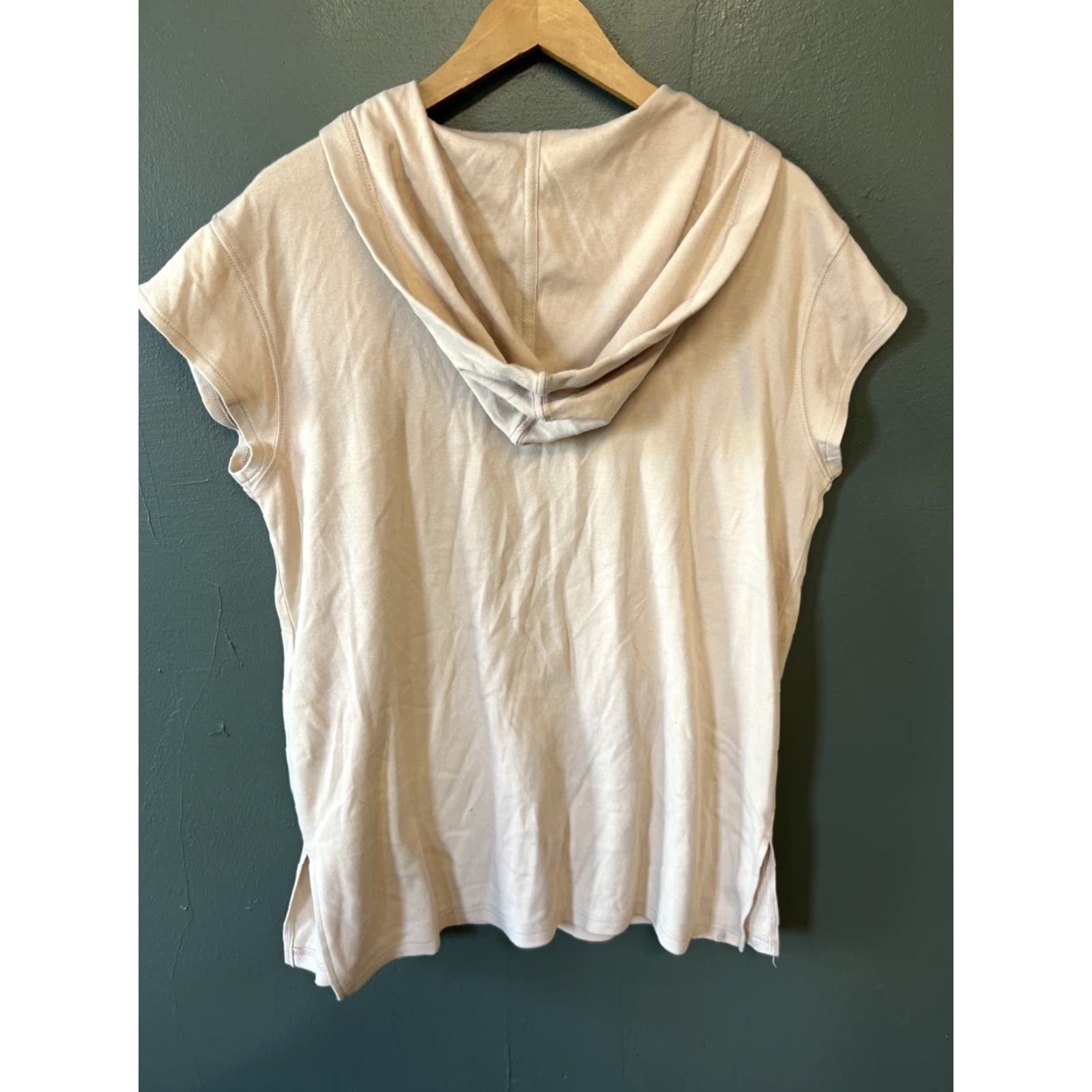 Vintage Pact Beige Sleeveless Hoodie Pullover Women S Small Activewear Pullover Size S / US 4 / IT 40 - 3 Thumbnail