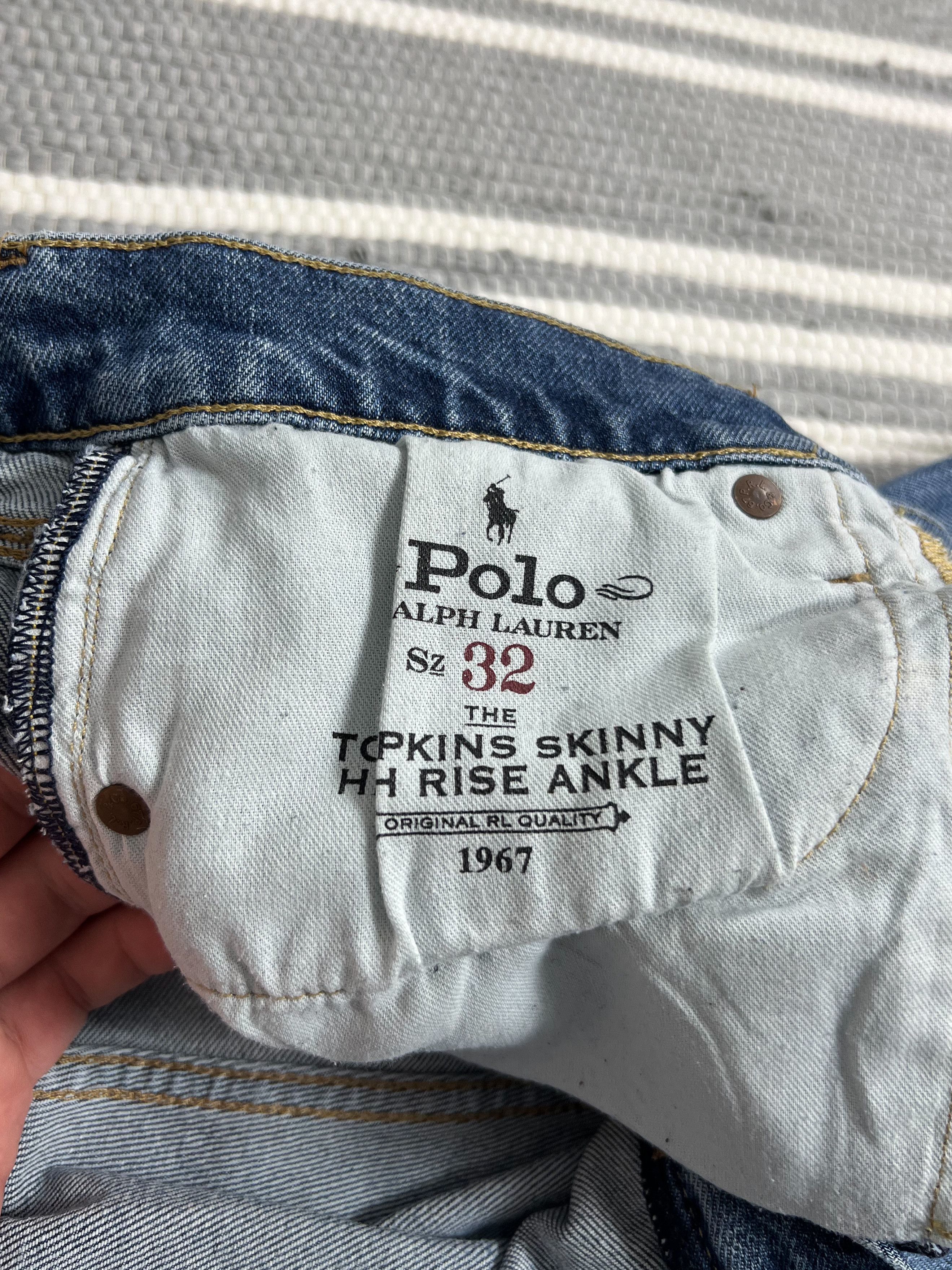 Polo Ralph Lauren Polo Ralph Lauren Skinny Blue Denim Jeans Size US 32 / EU 48 - 9 Thumbnail