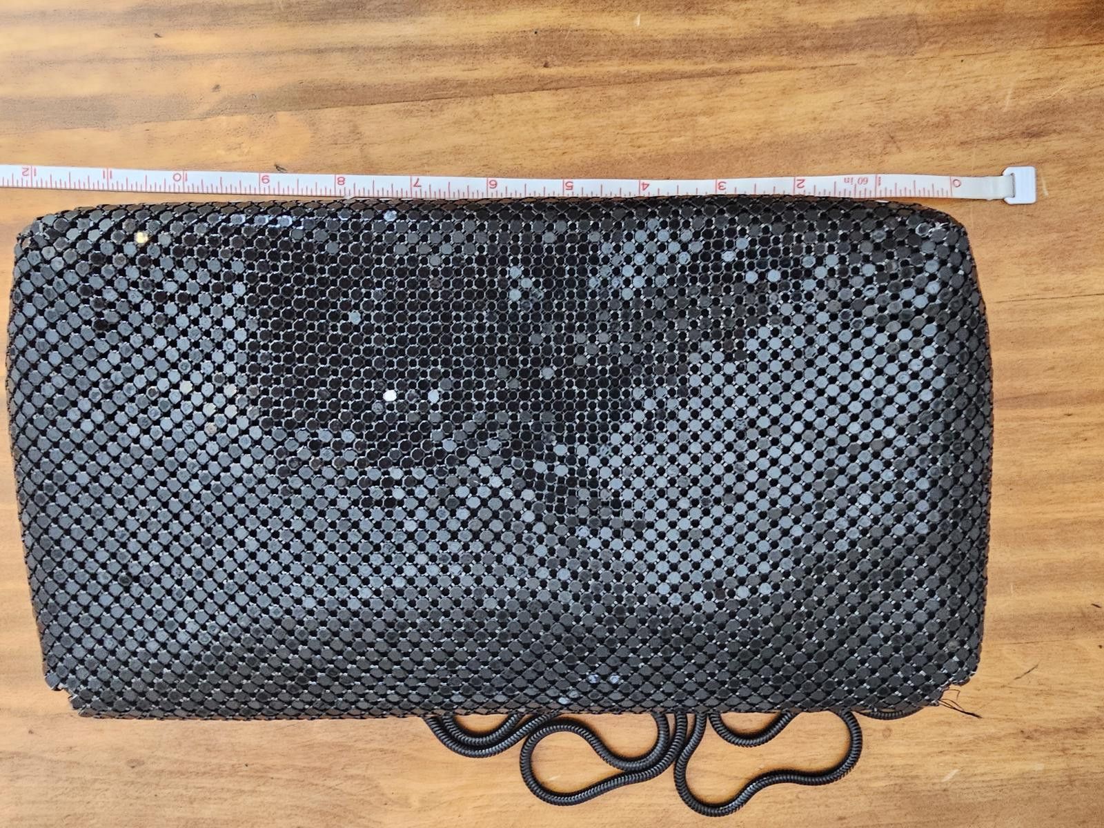 Other Sequin Clutch Bag Black Womens Vintage Size ONE SIZE - 5 Thumbnail