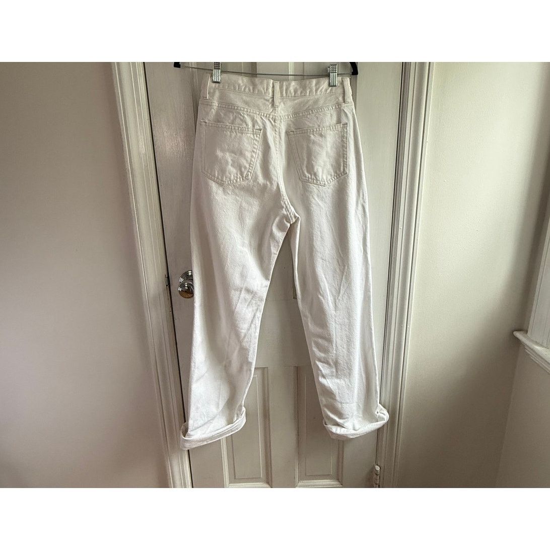 Cos COS White Wide Leg Jeans | High Rise | Size 26 | EUC Size 26" / US 2 / IT 38 - 4 Thumbnail