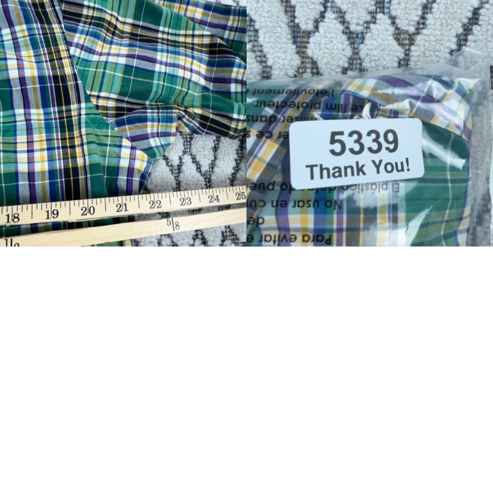 Ralph Lauren Ralph Lauren Shirt Men Medium Green Plaid Button-Up Classic Fit Poplin Tartan U8 Size US M / EU 48-50 / 2 - 8 Thumbnail
