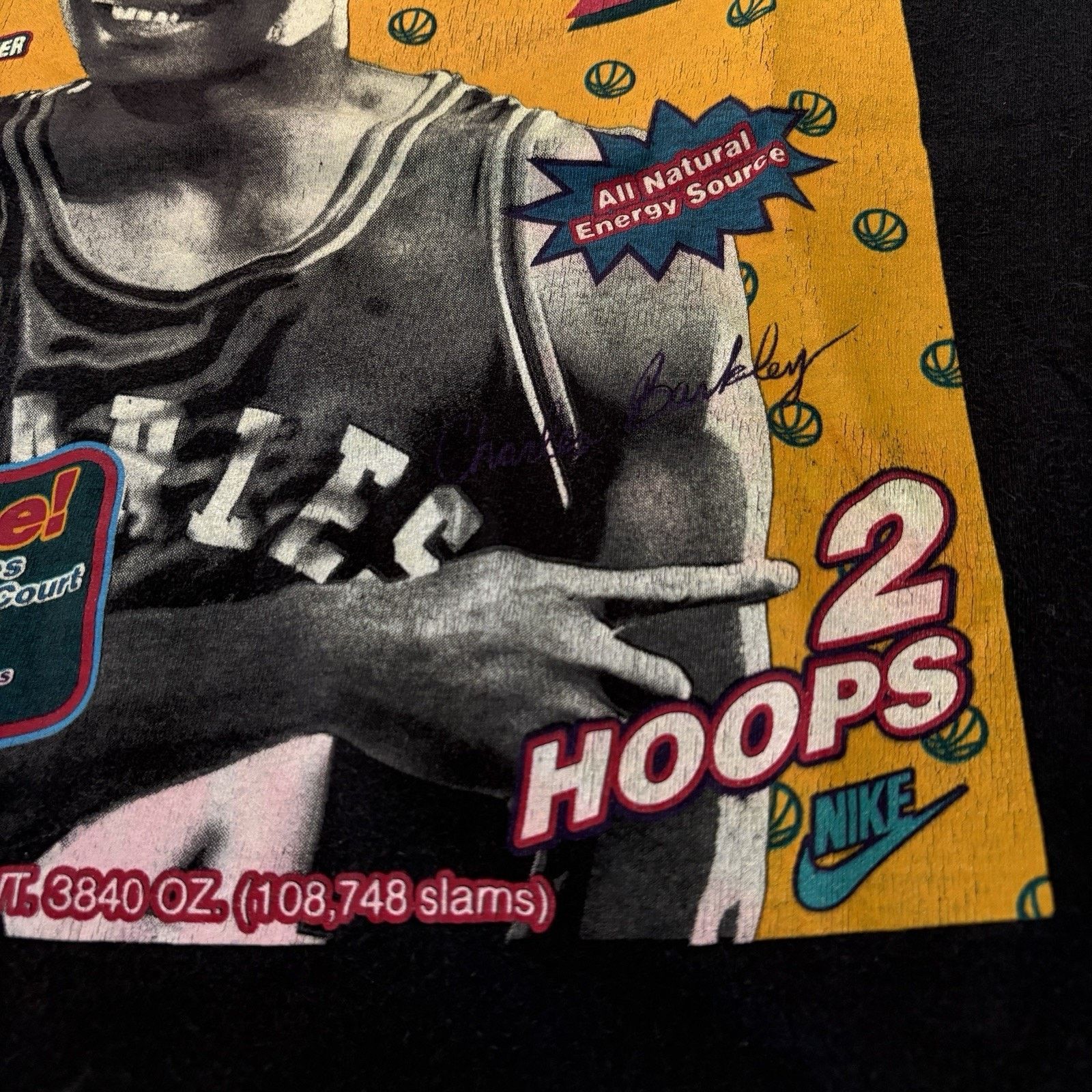 Nike VTG Vintage 80s Nike Charles Barkley Cereal Box Tee Sz L Size US L / EU 52-54 / 3 - 11 Thumbnail