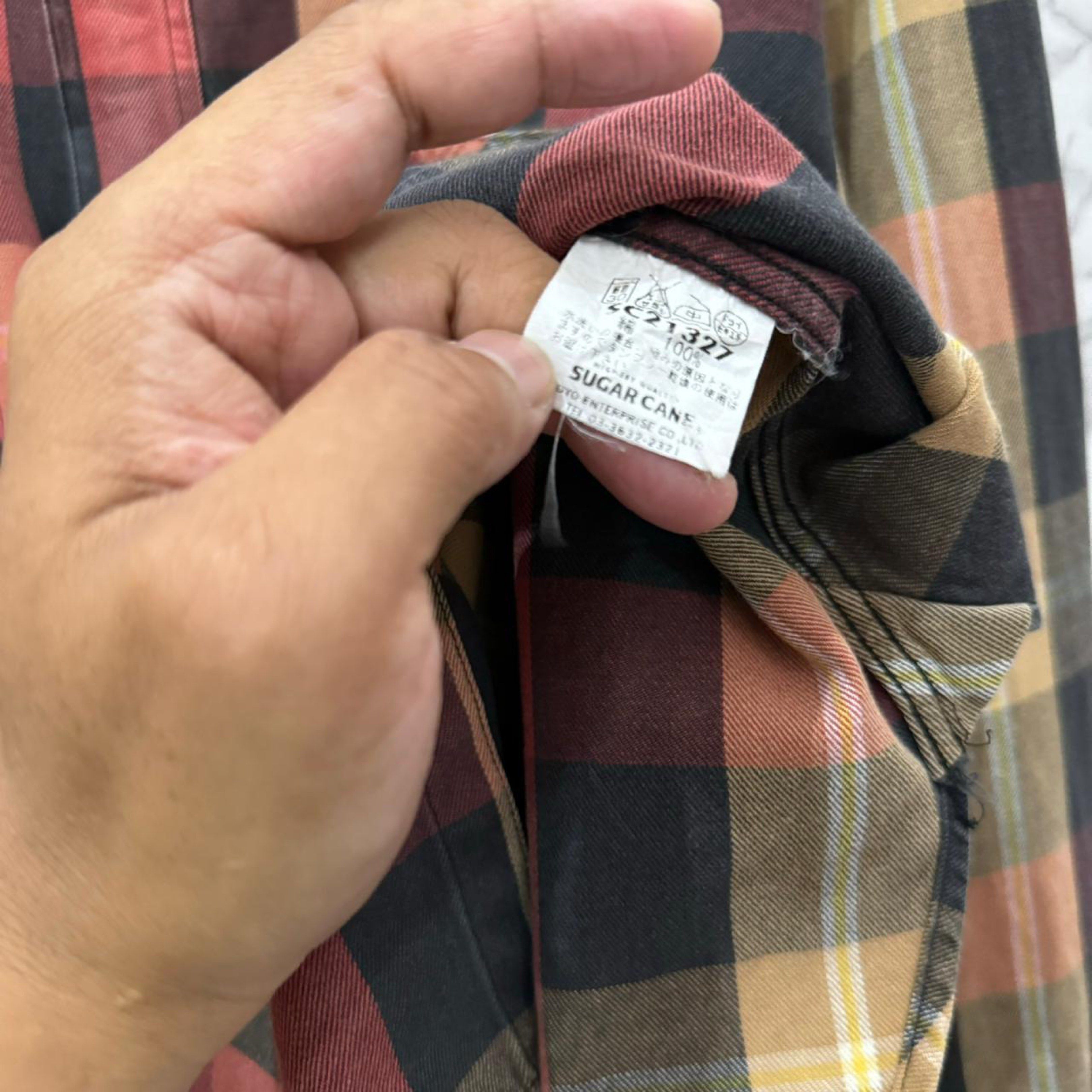 Sugar Cane Vintage Sugar Cane Japan Flannel Plaid Shirt Size US L / EU 52-54 / 3 - 3 Thumbnail